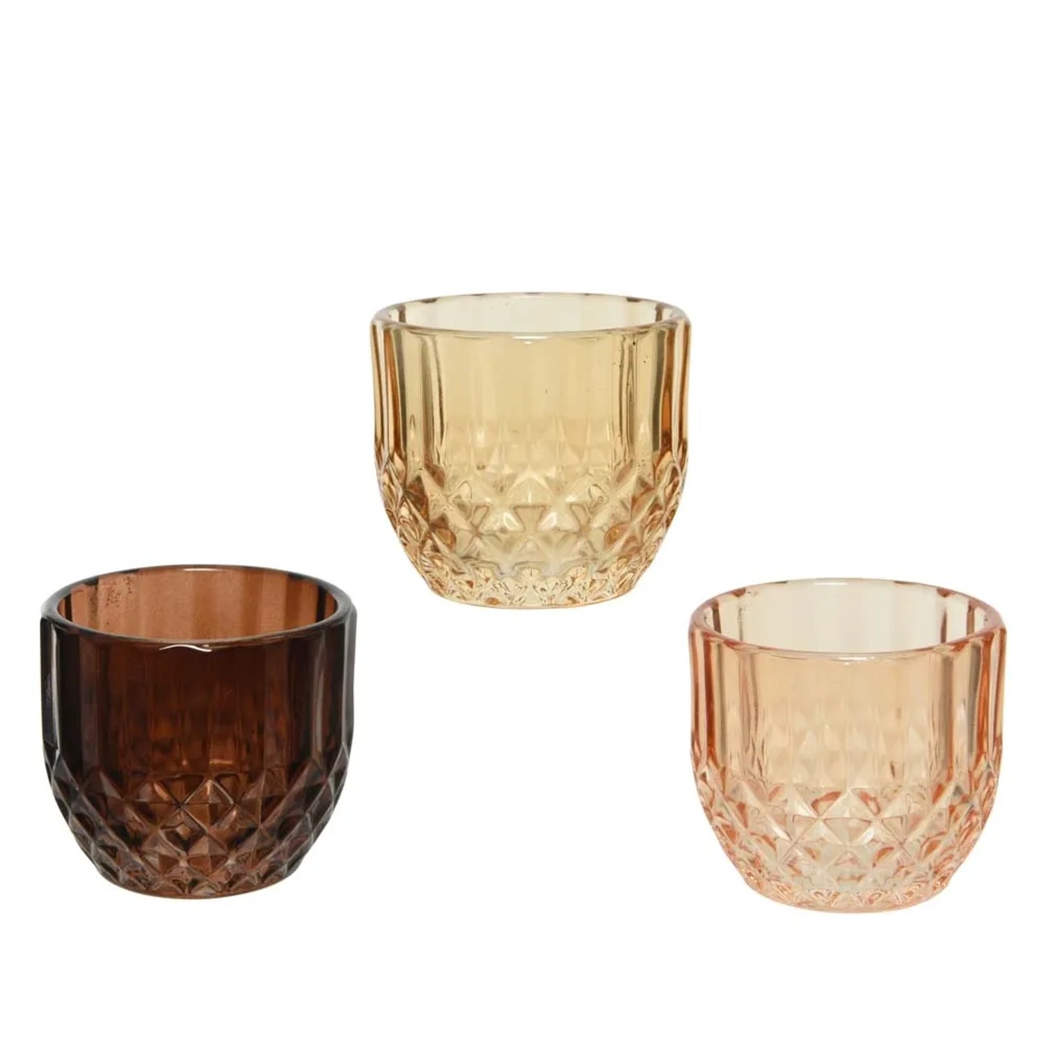 Świecznik szklany - śr. 6 cm