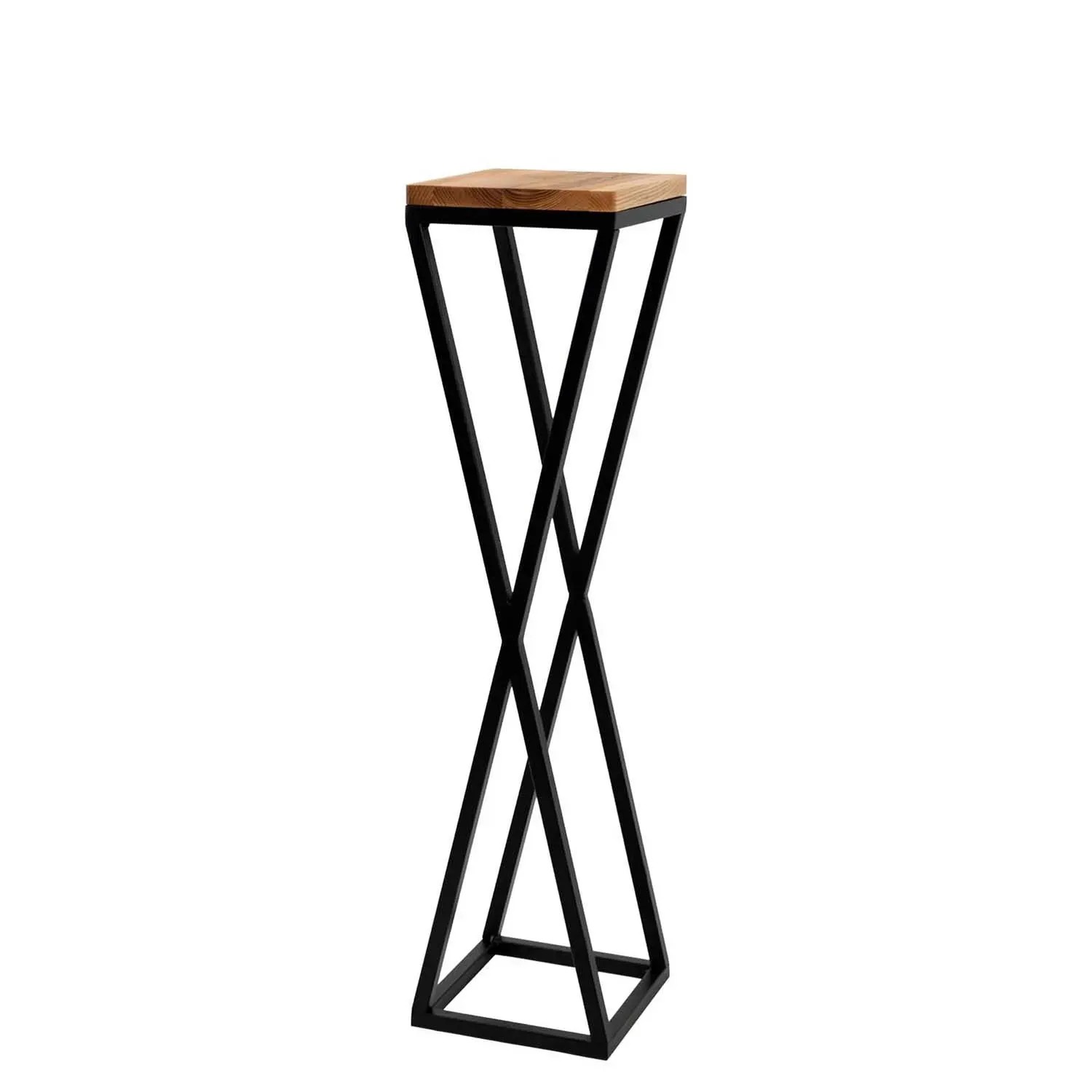 Direct H&G Kwietnik Vichy M Black Oak - 19 x 19 x 77 cm