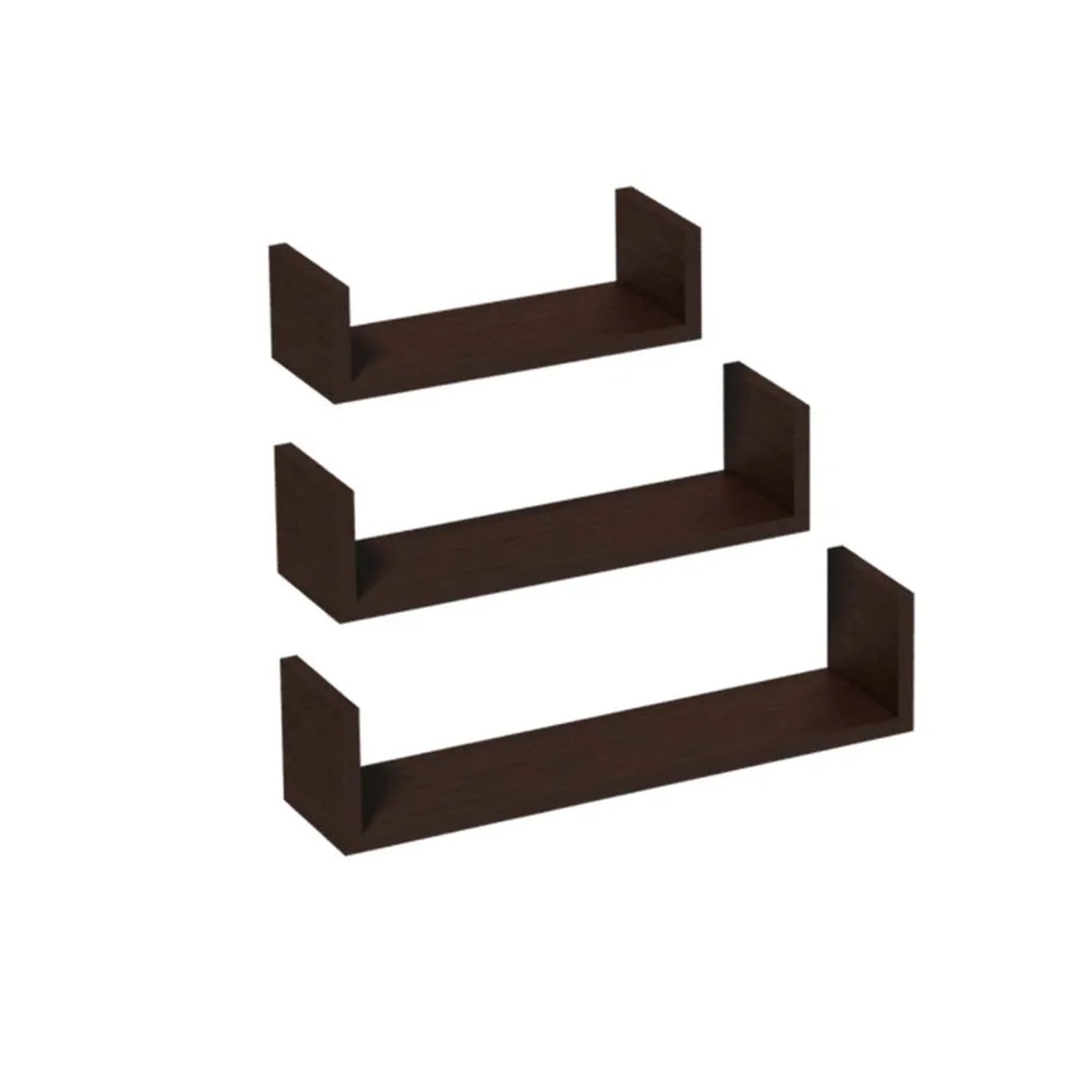 Półki modułowe zest.3 elementowy 42*34*26 wenge