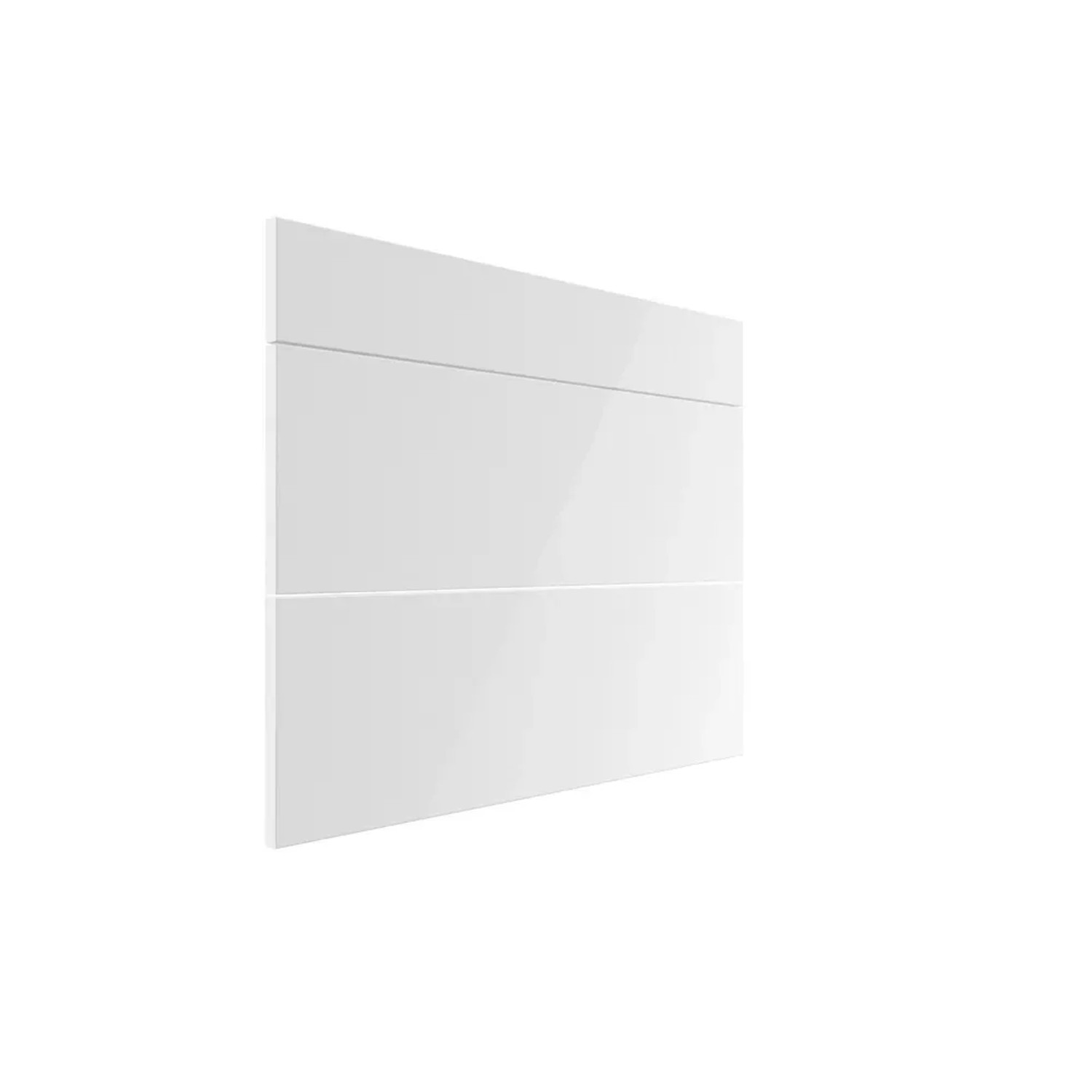 Trzy fronty do szafki z szufladami Roma 80 cm biały połysk