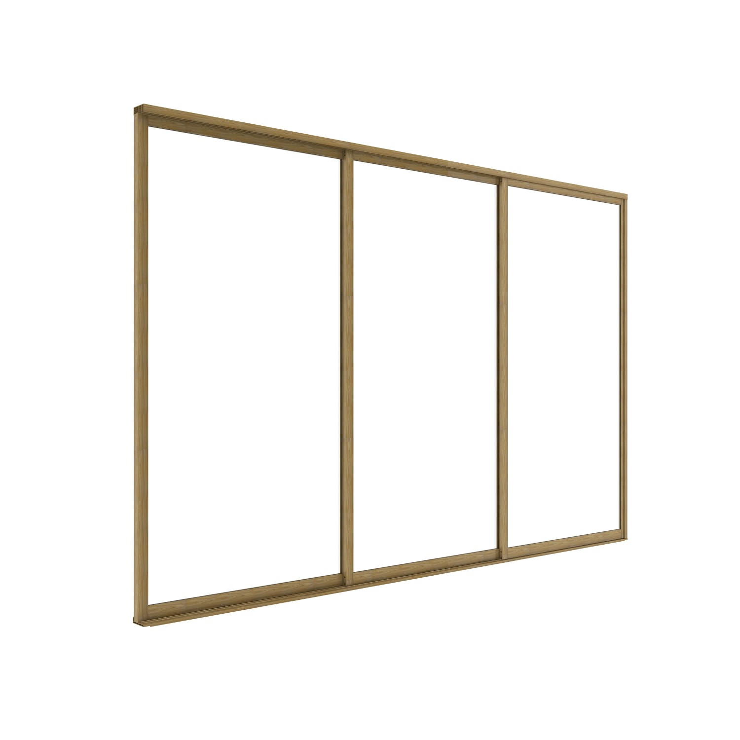 Drzwi przesuwne LUXE w kolorze drewna - 3,7 x 2,38 m