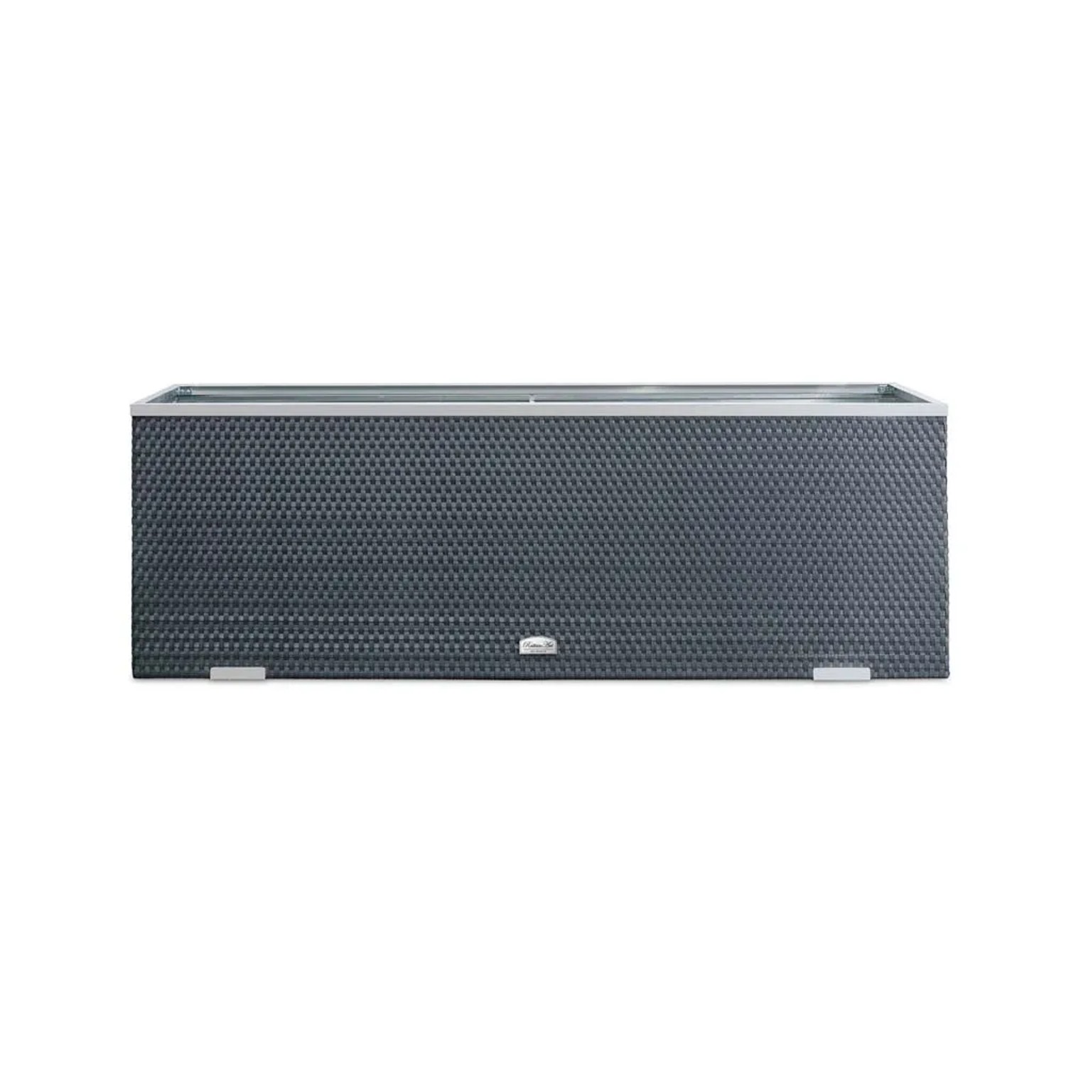 Donica rattanowa grafitowa - 130 x 40 x 45 cm