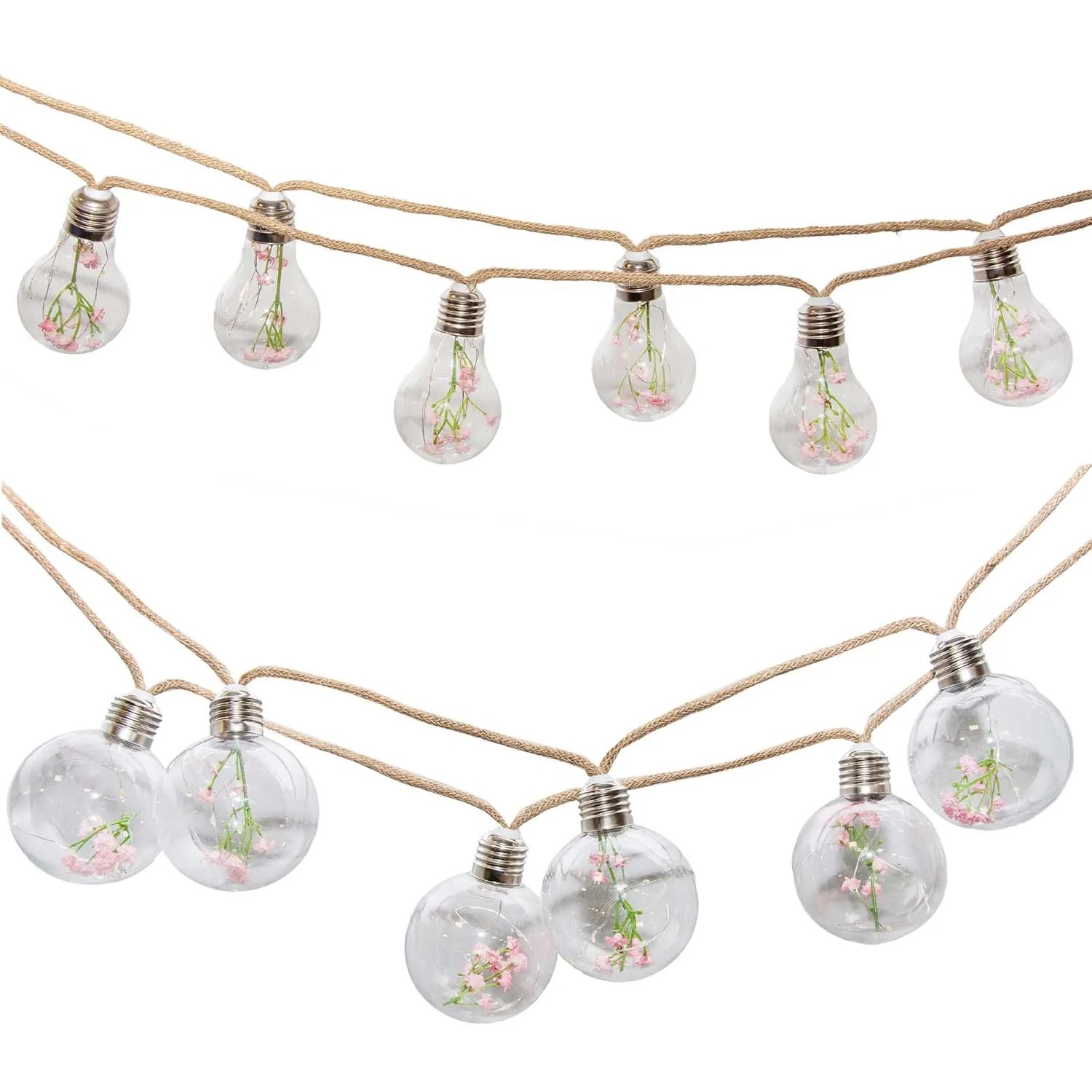 Zestaw 2 girland solarnych BLUME 10 lampek i 8 lampek