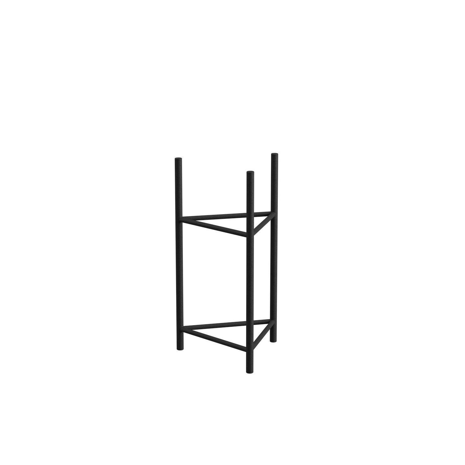 Stojak na donice Belfort L Black - 22 x 50 cm