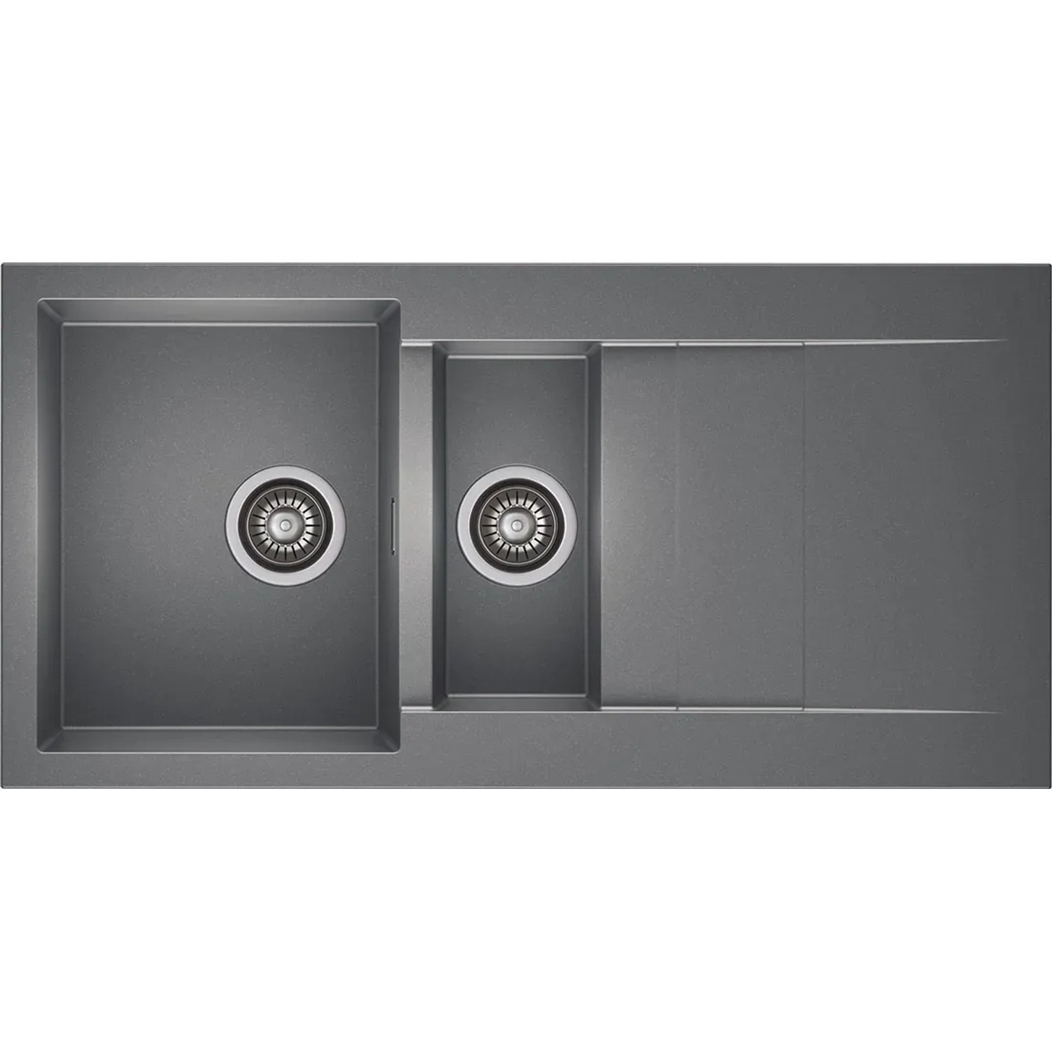 Zlewozmywak Cascada 1,5-kom. szary 100x50 cm