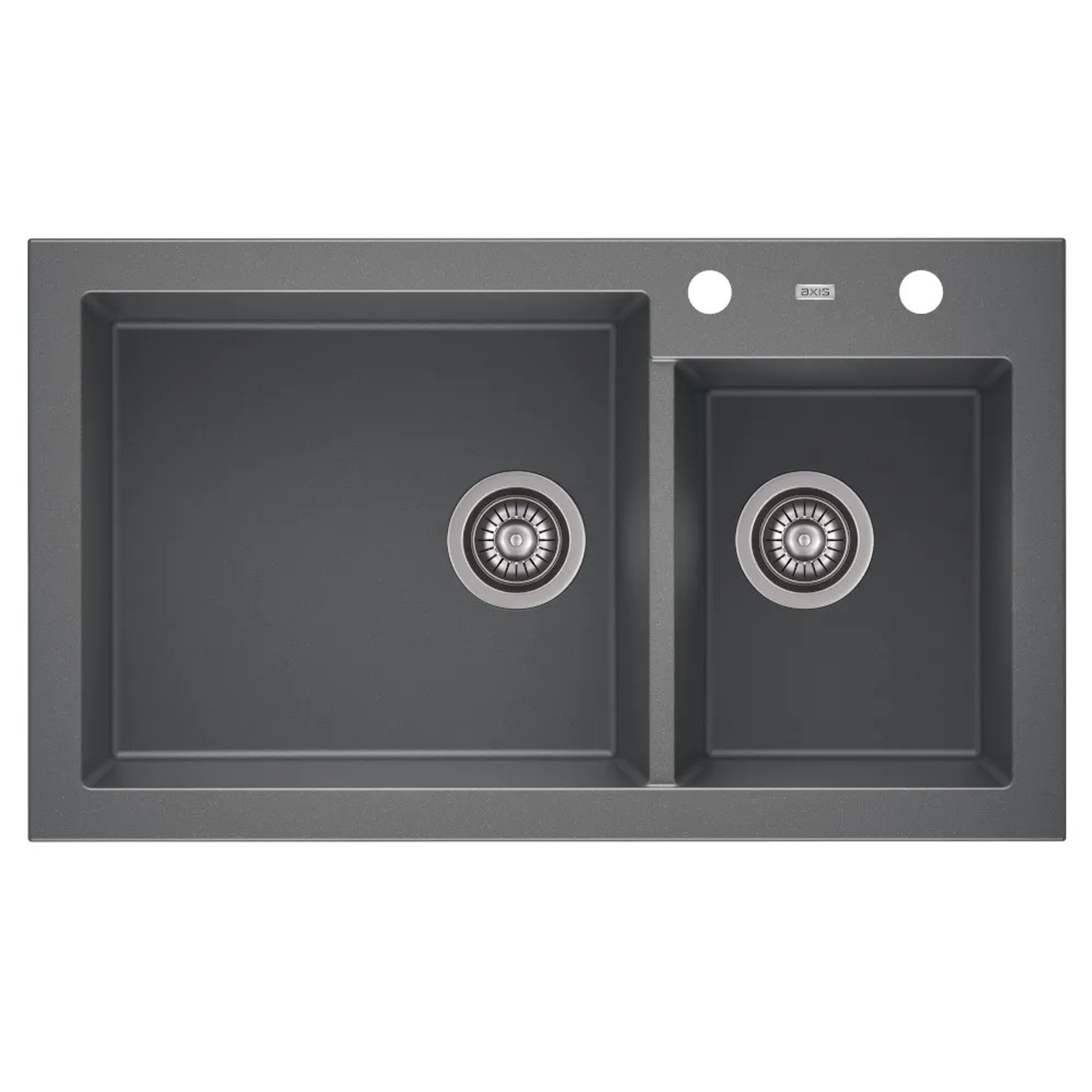 Zlewozmywak A-Point 14 2-kom. moonlight grey 86x50 cm