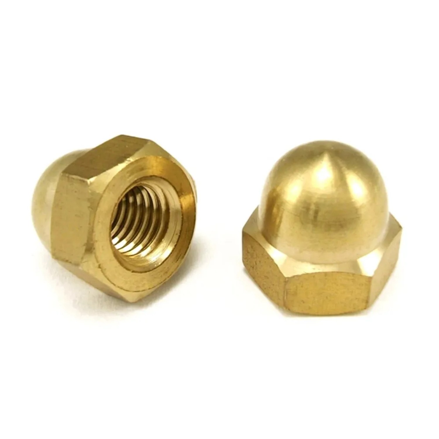 Lux-Tools Nakrętka kołpakowa mosiądz M6 8szt.