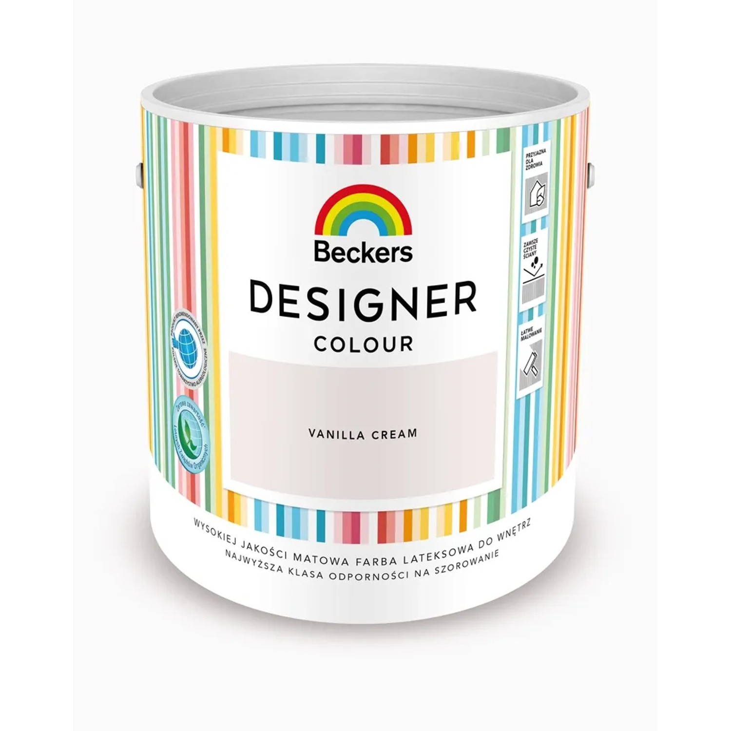 Farba lateksowa Beckers Designer vanilla cream 2,5 l