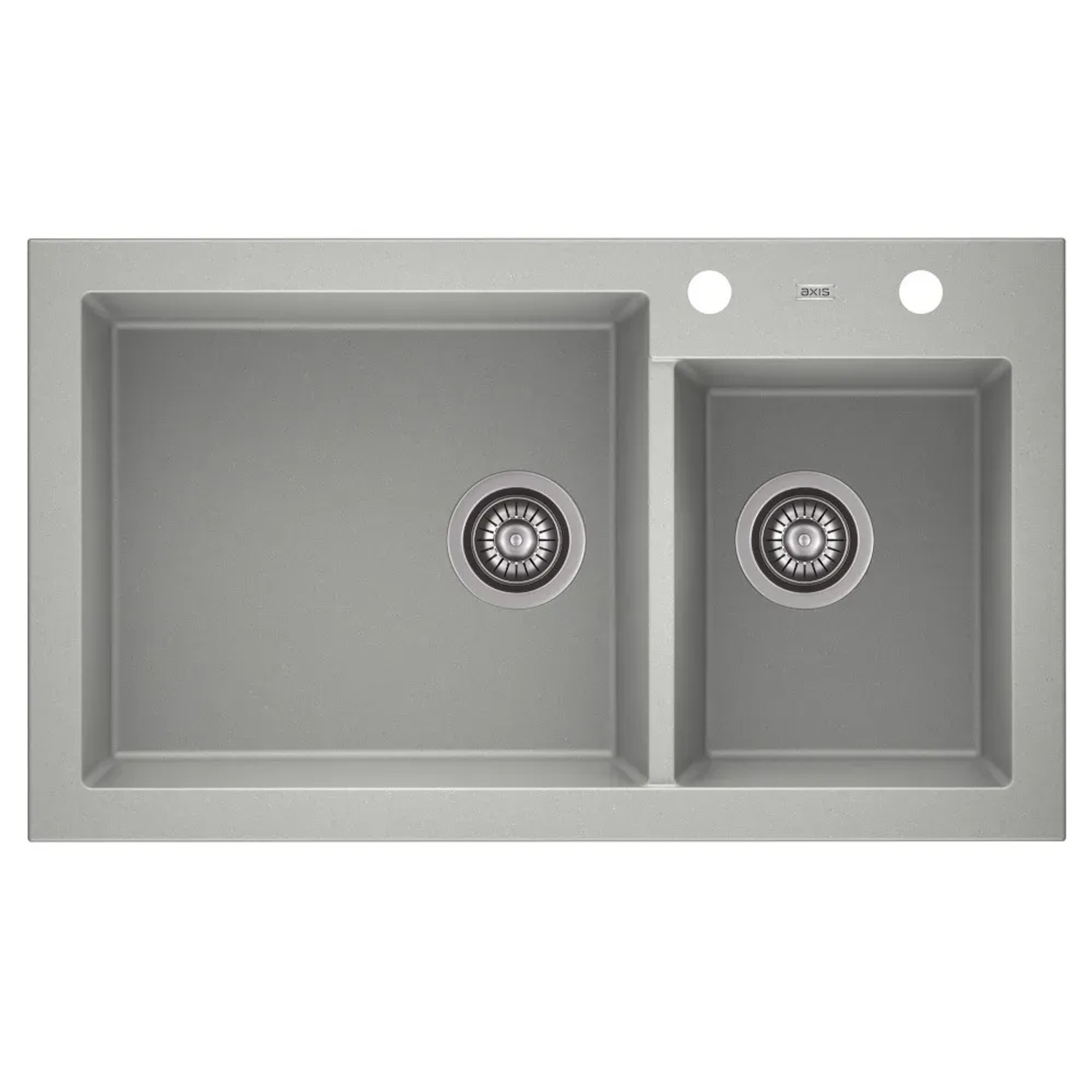 Zlewozmywak A-Point 14 2-kom. szary 86x50 cm