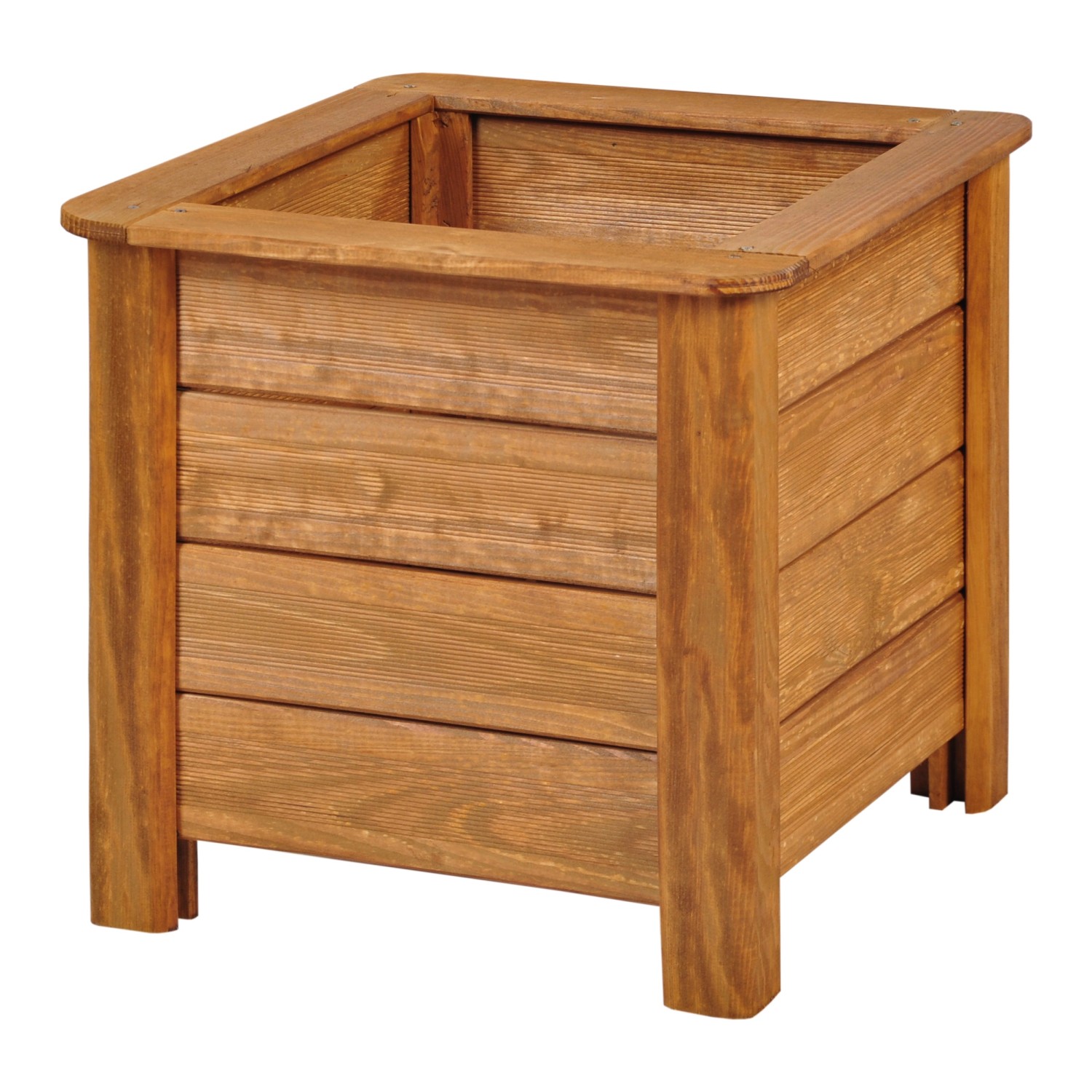 Sobex Donica kwadratowaNole 40 x 40 x 40 cm, złoty dąb