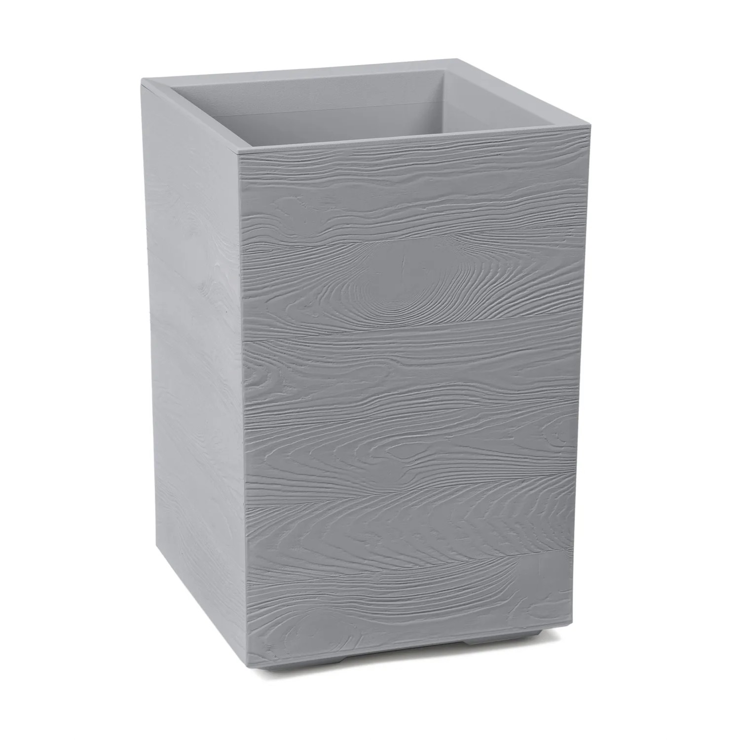 Kwietnik Karo deska szary recycled wym. 40x40x60 cm