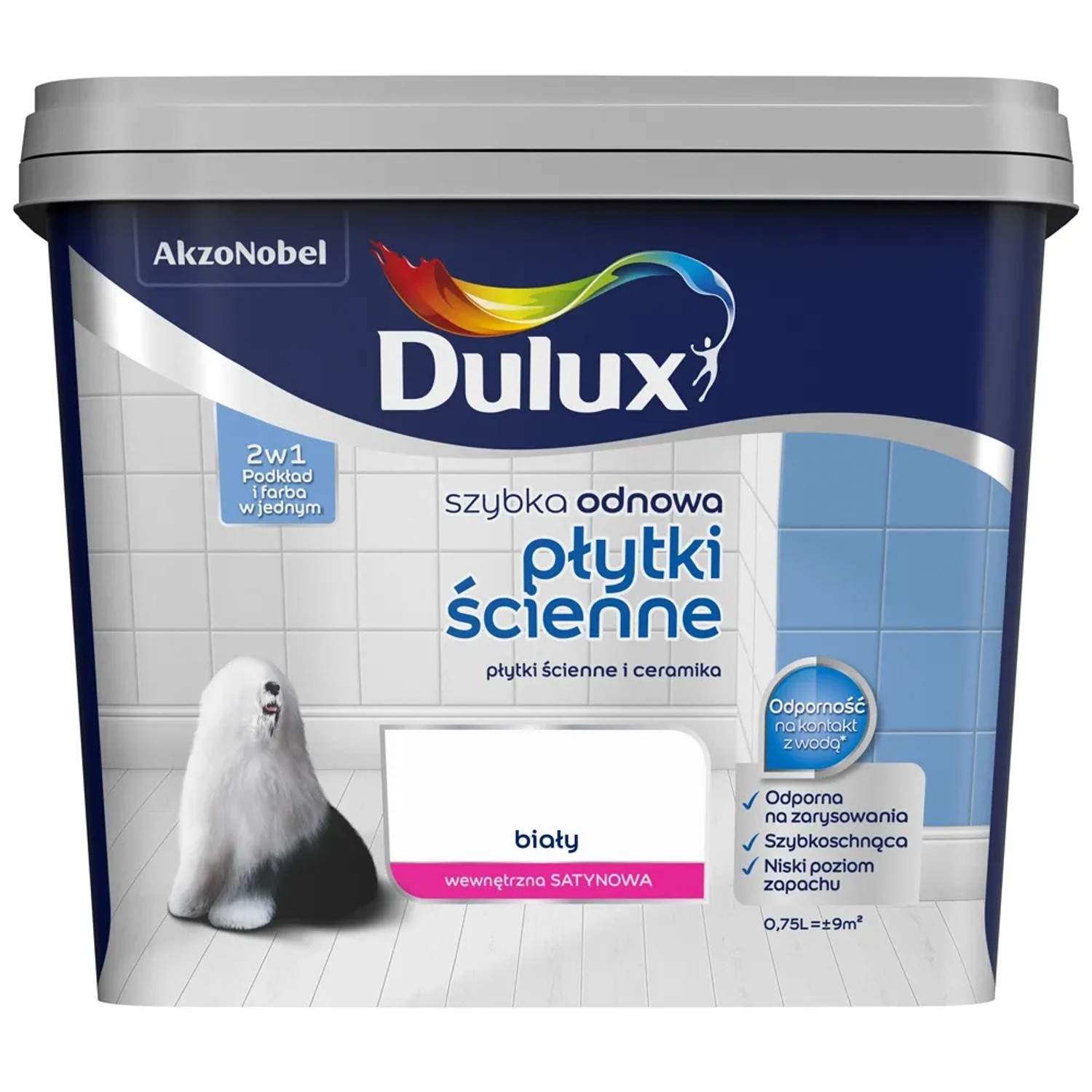 Dulux Szybka Odnowa Płytki ścienne biały 750 ml