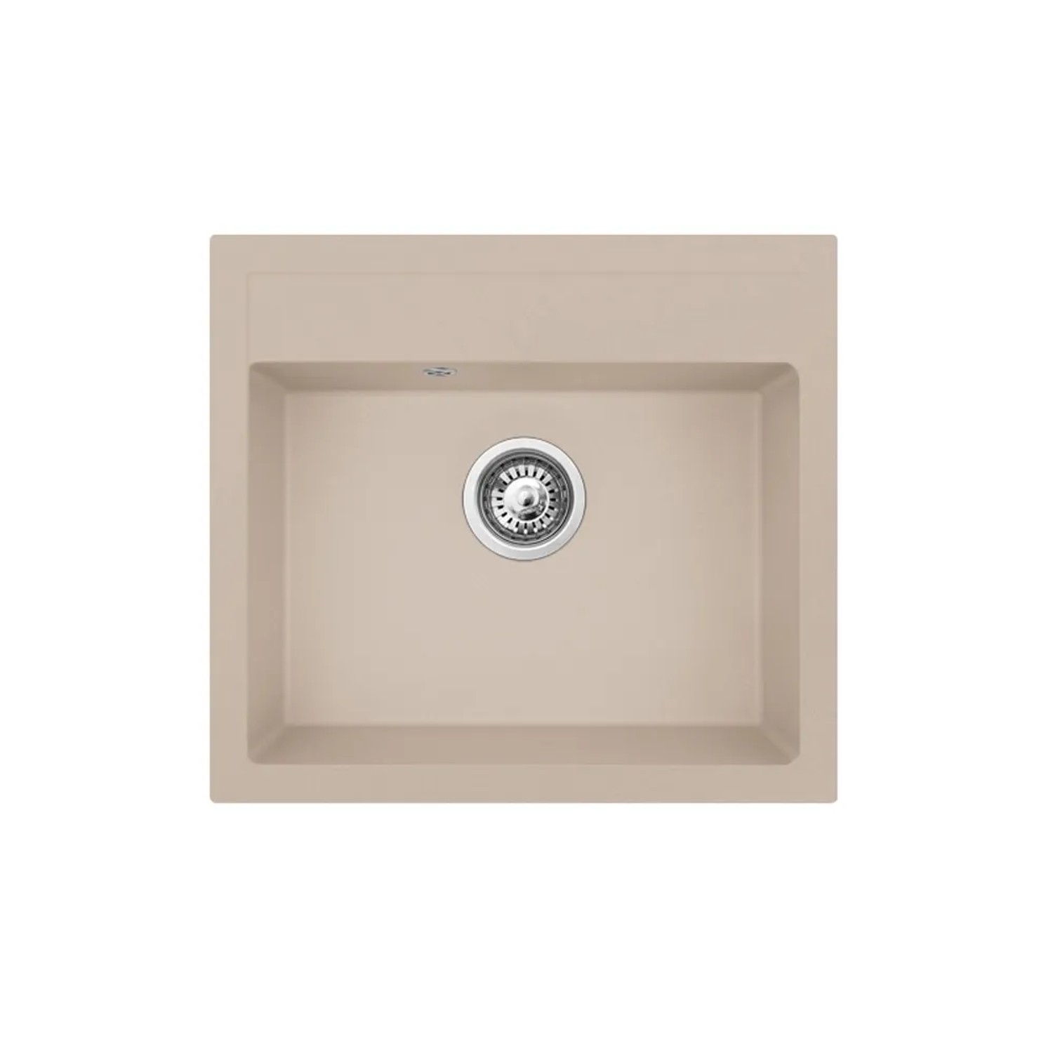 Pyramis Zlewozmywak Poros 1-kom. beż 56x51 cm