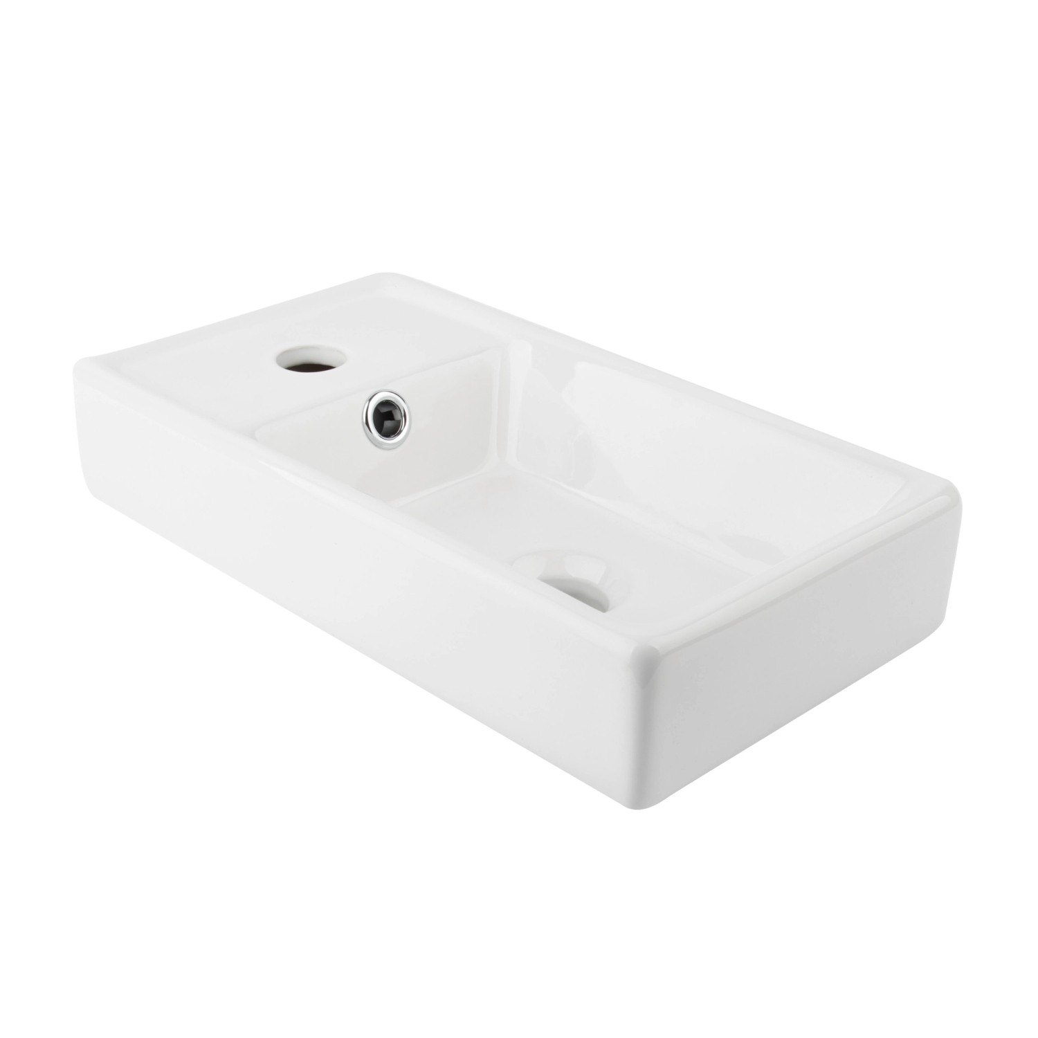 Defra Umywalka Metro nablatowa ceramiczna biała