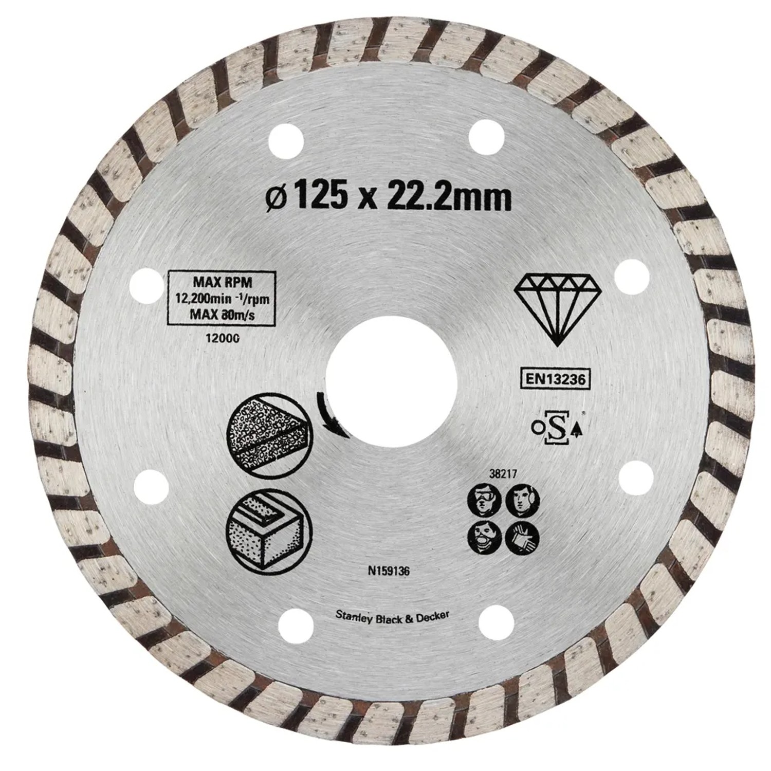 Stanley Tarcza diamentowa do betonu, kamienia 125 mm