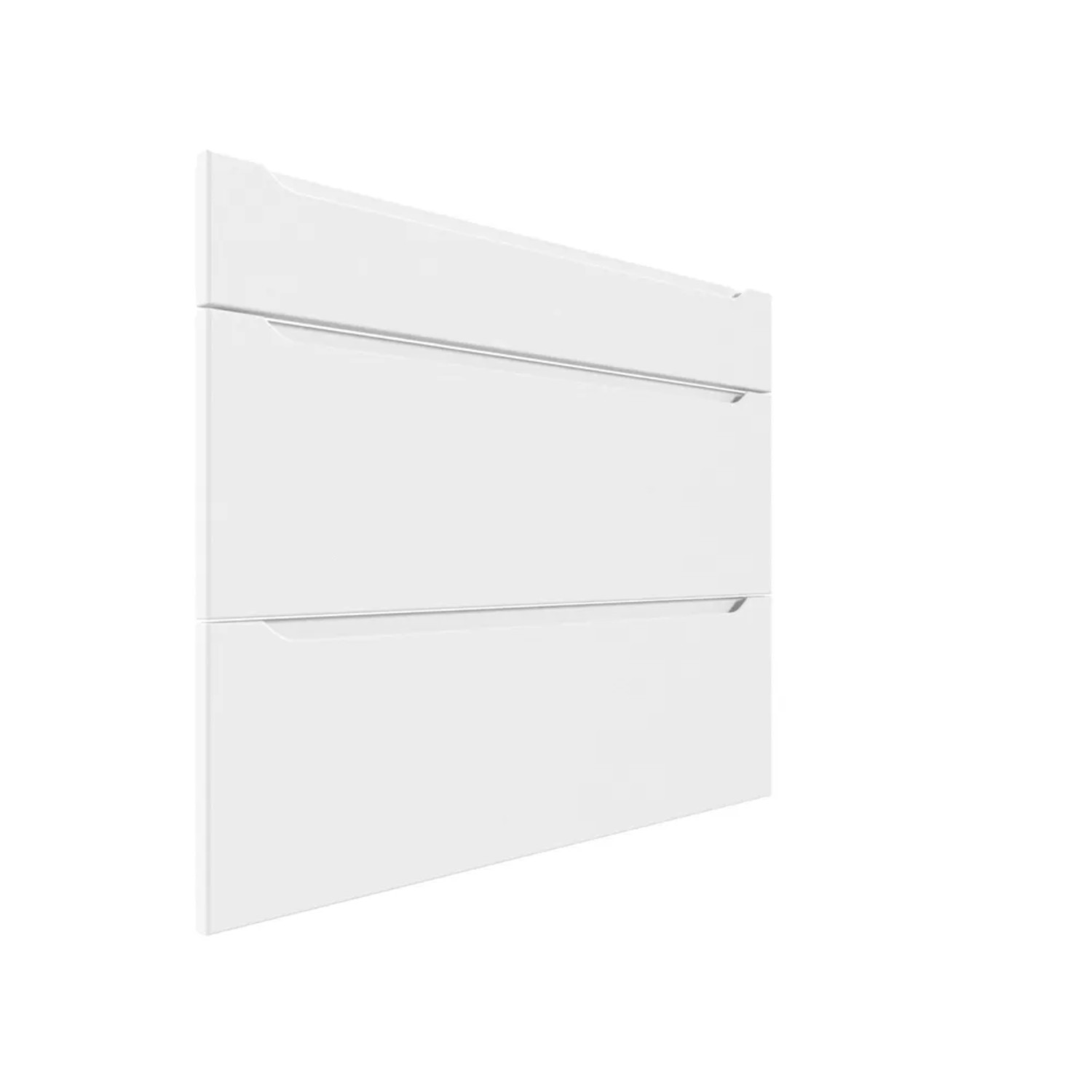 Trzy fronty do szafki z szufladami Salerno 80 cm biały mat