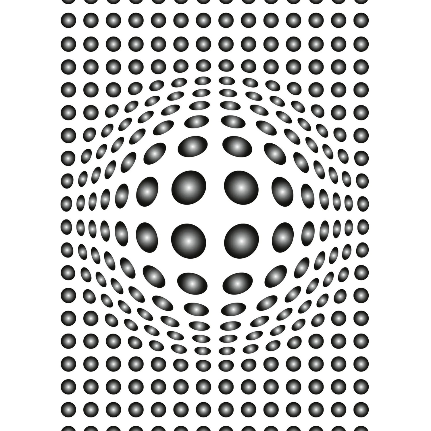 Fototapeta Dots black and white 192x260 cm