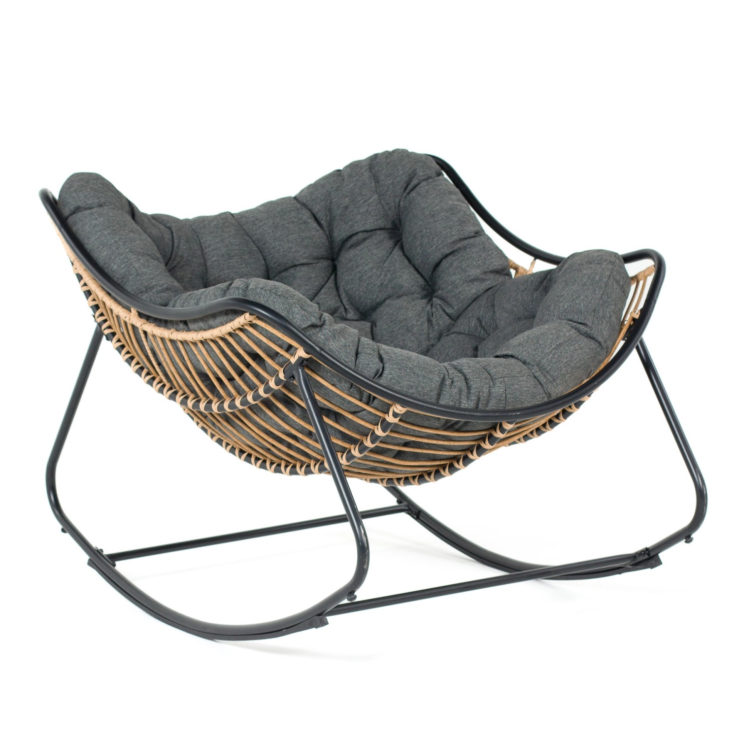 Fotel bujany LOGAN antracyt