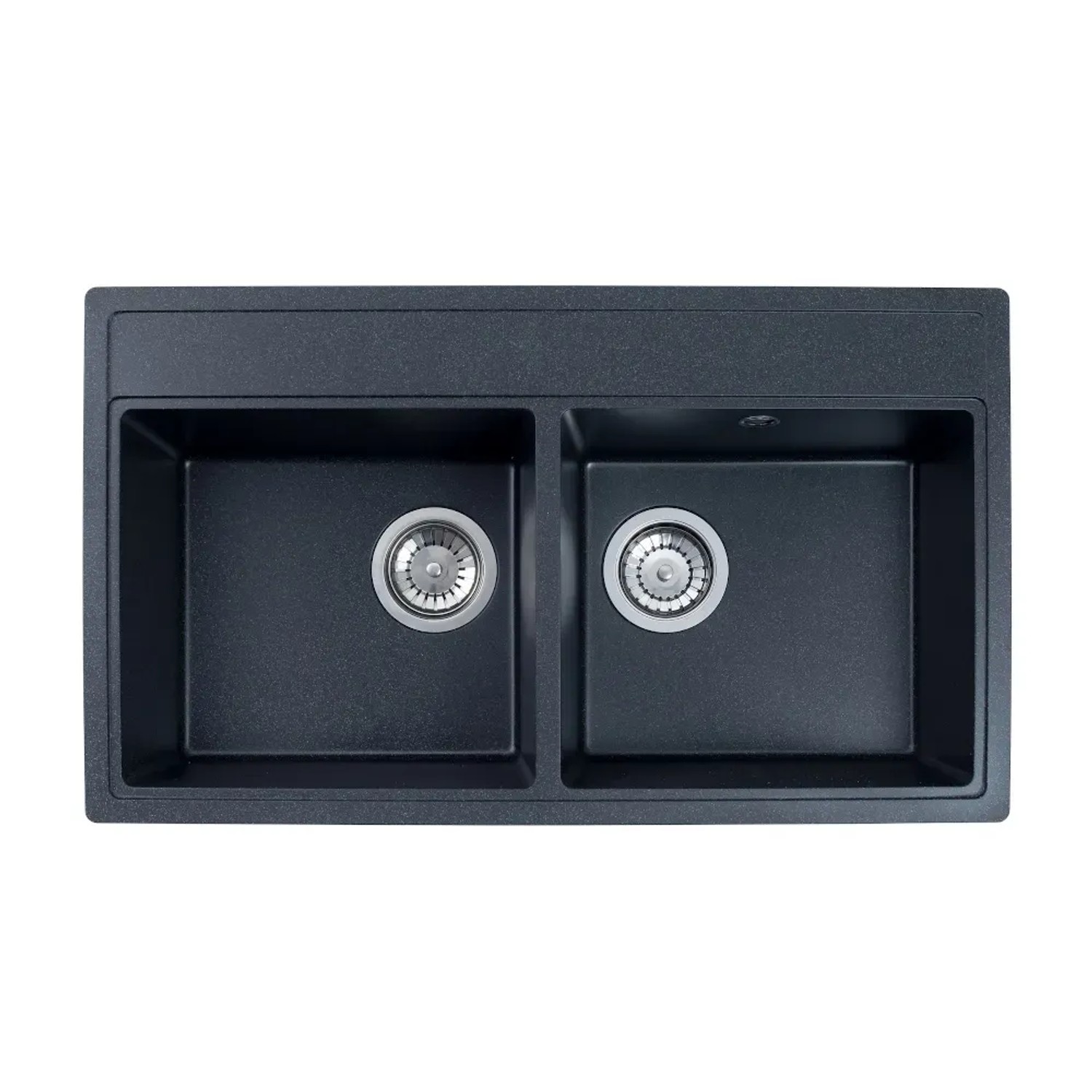 Zlewozmywak Dylan 2-kom. grafitowy 76x44 cm