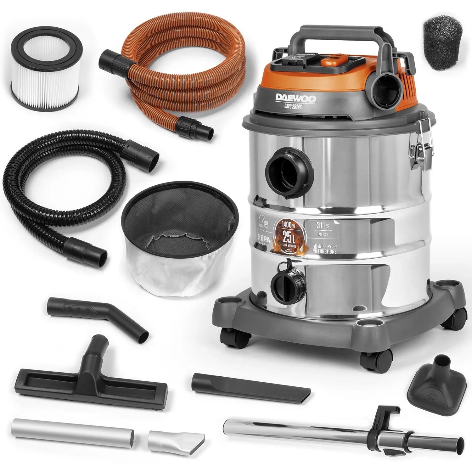 DAEWOO Odkurzacz uniwersalny DAVC 2514S 1400W