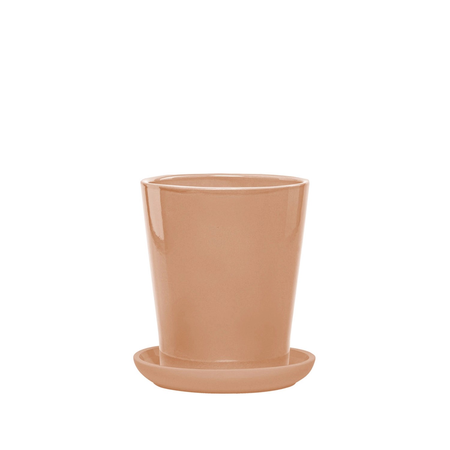 Donica z podstawką Irma jasny róż - 28 cm