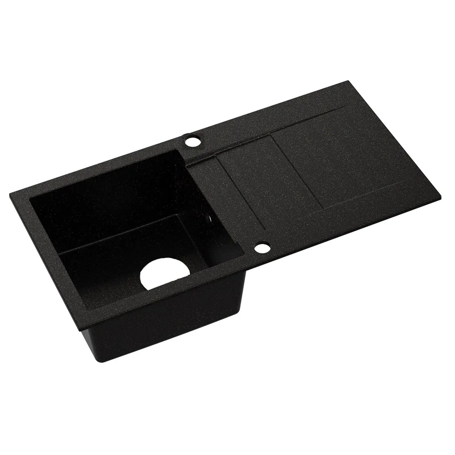 Zlewozmywak Cascade 4 1-kom. czarno złoty 86x43 cm