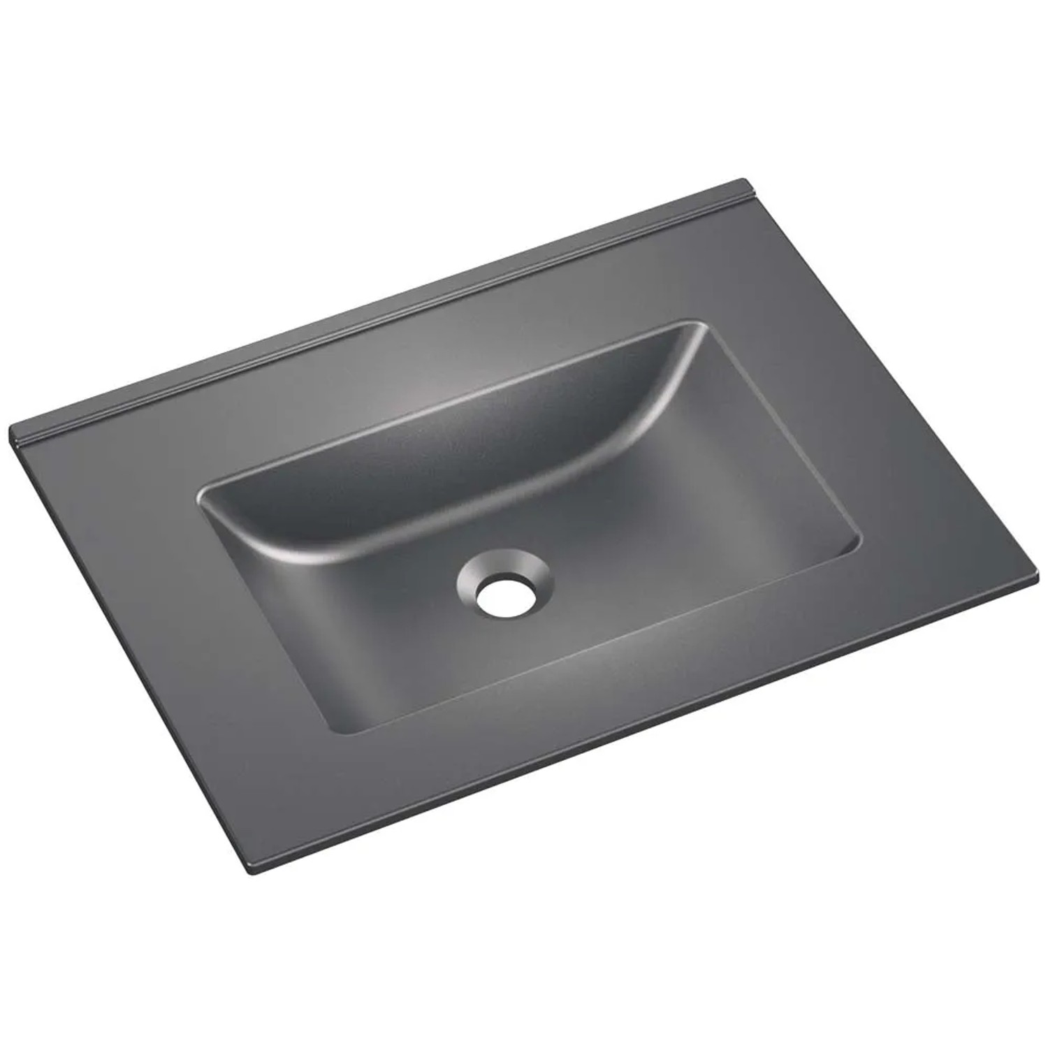 Axis Umywalka KORNAT 61 meblowa granitowa grafitowy