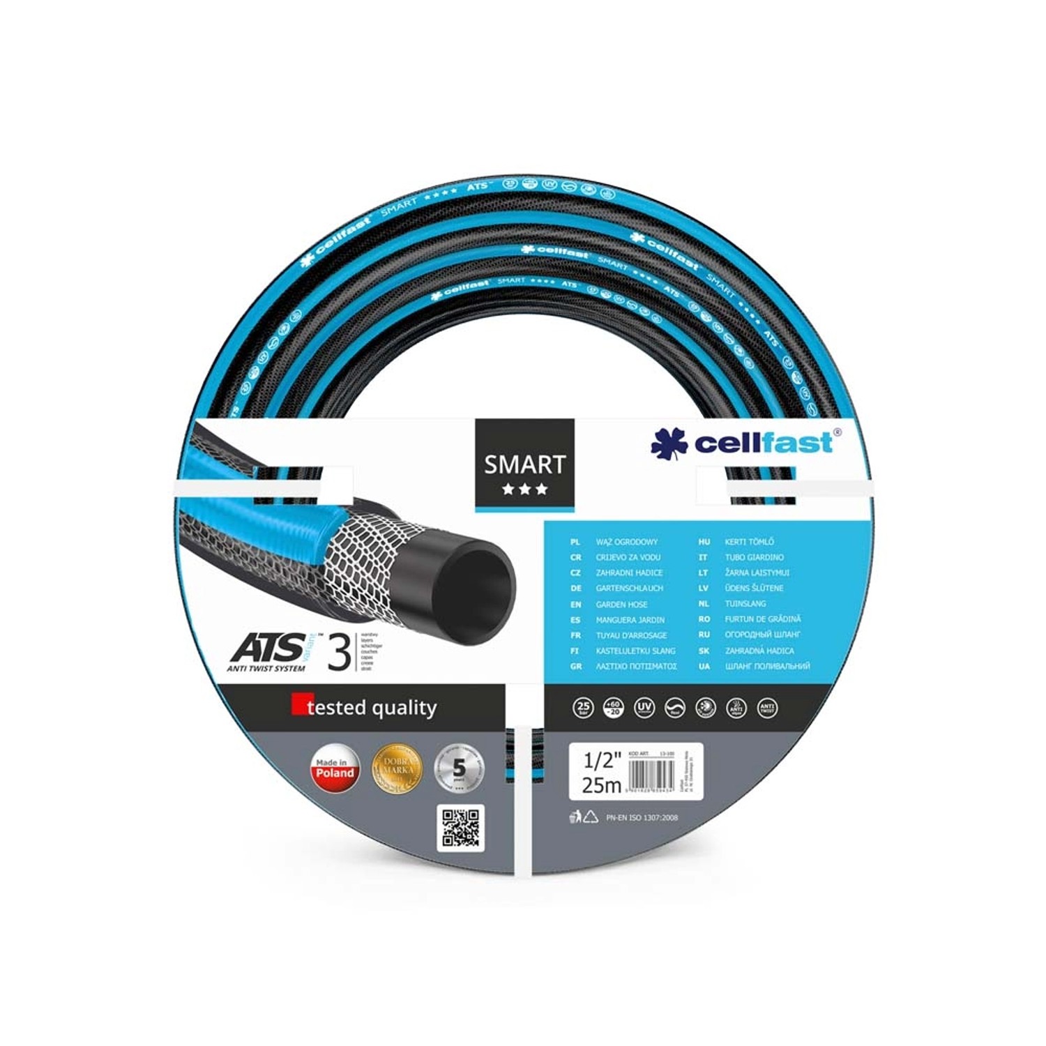 Cellfast Wąż ogrodowy SMART ATS 13 mm (1/2") 25 m