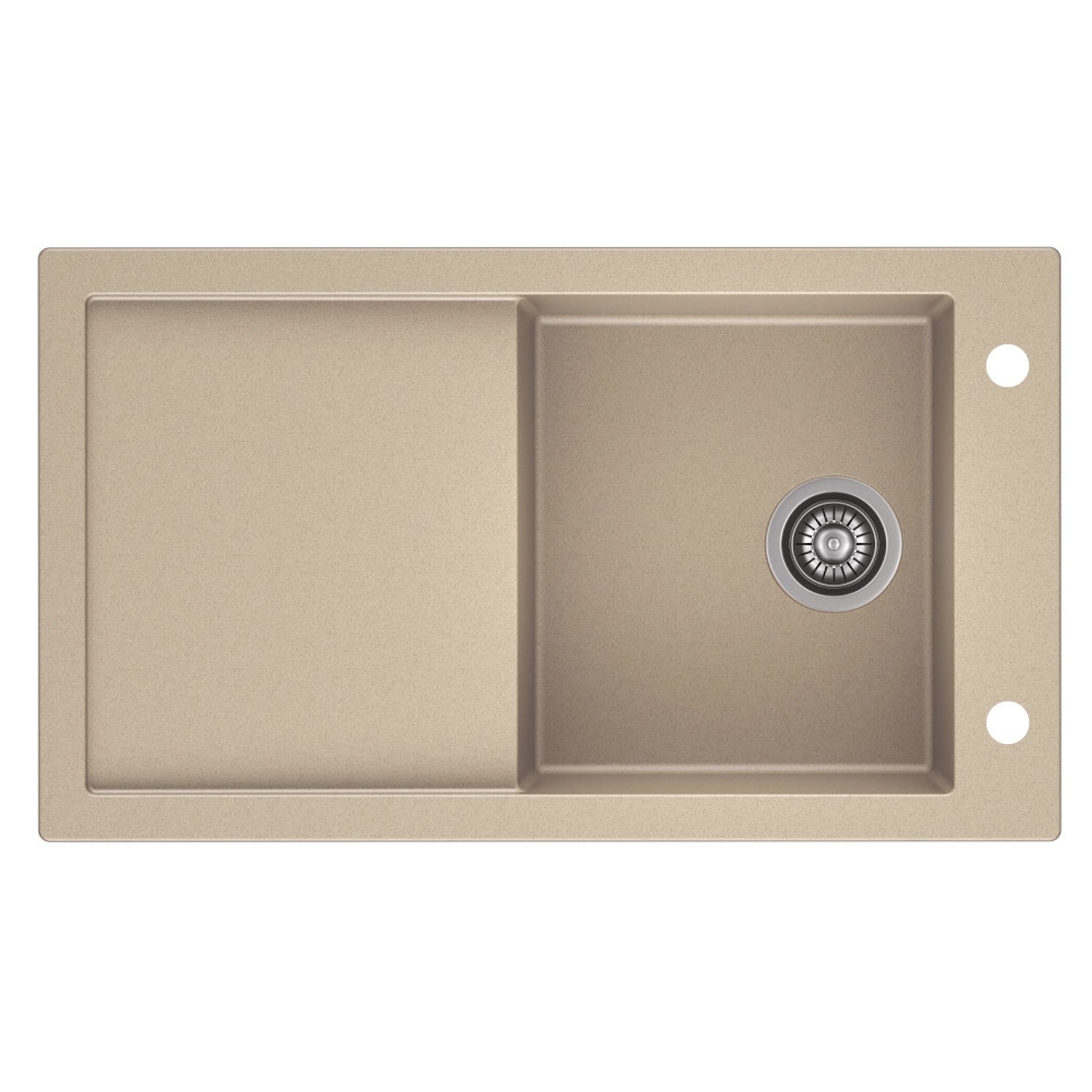 Zlewozmywak Tramontana 1-kom. beż 86x50 cm