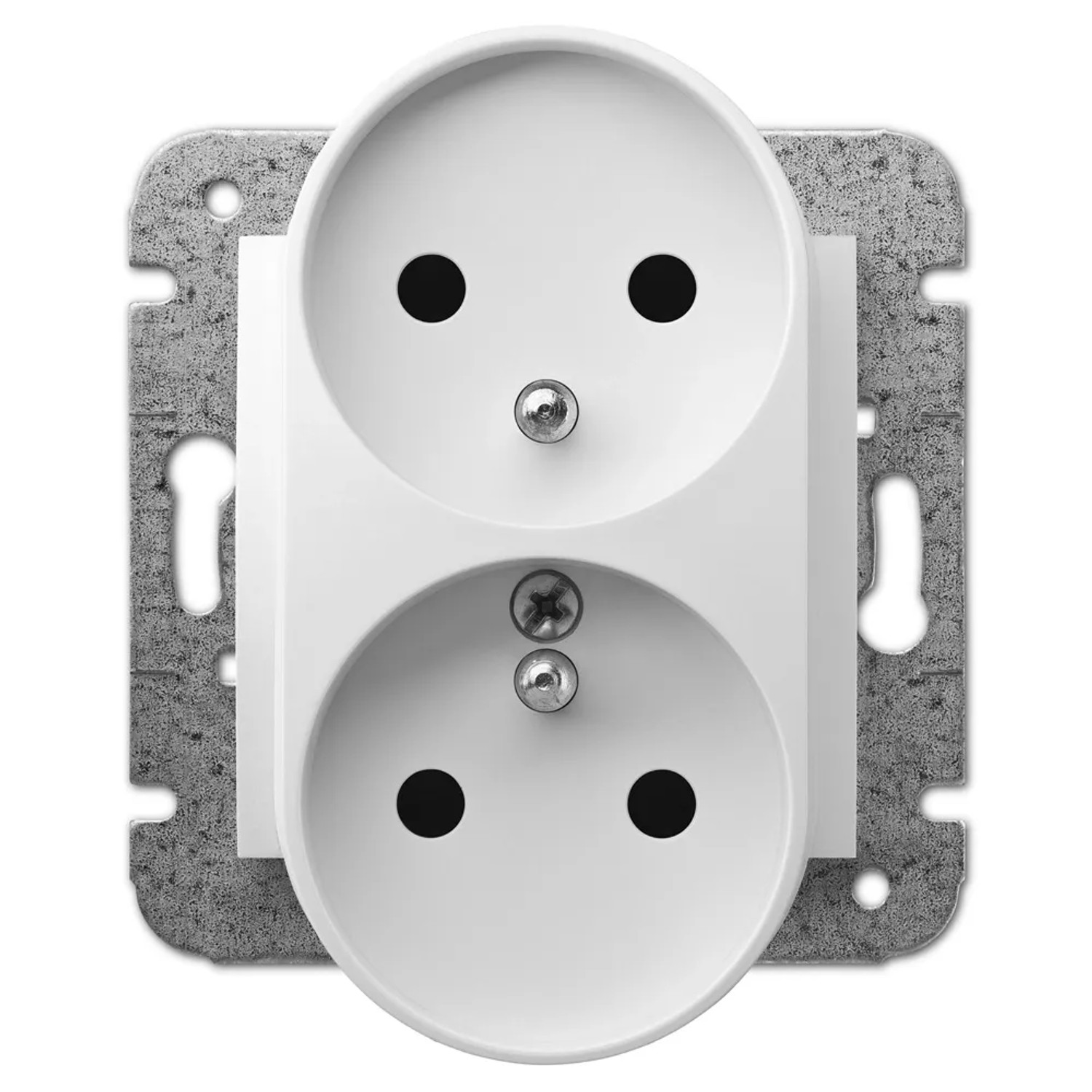 Elektro-Plast Gniazdo Carla 2x2P+Z bez ramki