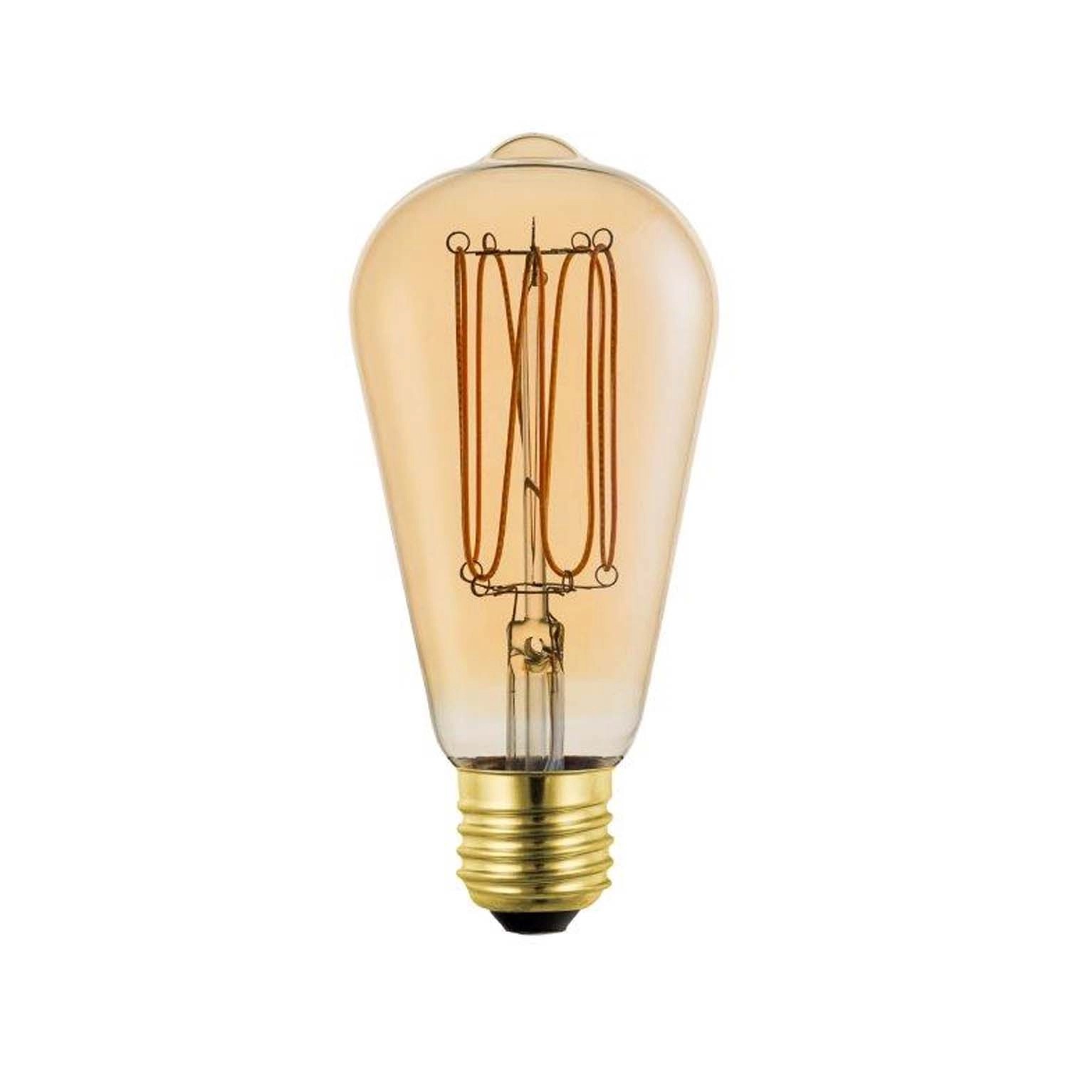 Goldlux Żarówka LED DECO VINTAGE AMBER ST64 E27 4W 1800K 300lm