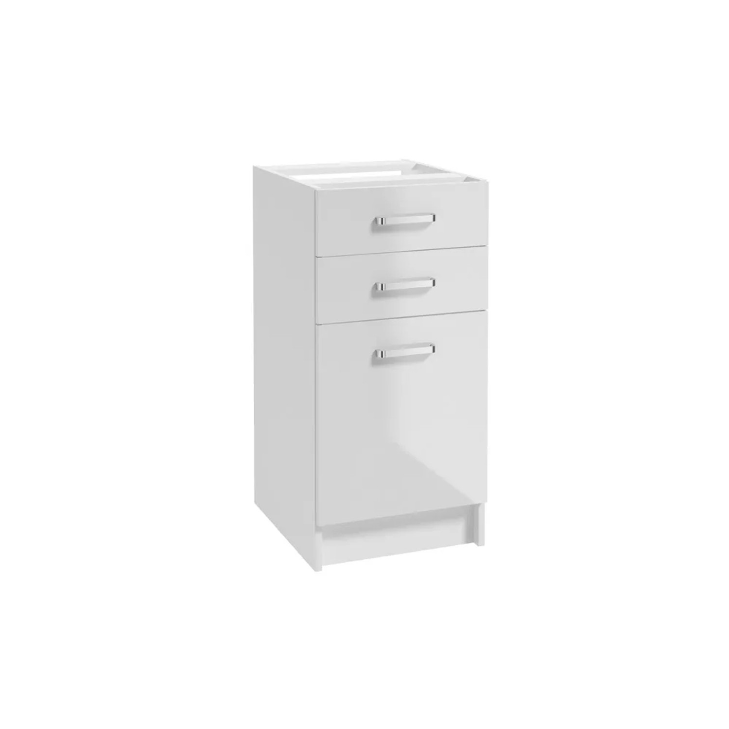 Defra Szafka kuchenna dolna z 3 szufladami NAPOLI biel/chrom 40 cm