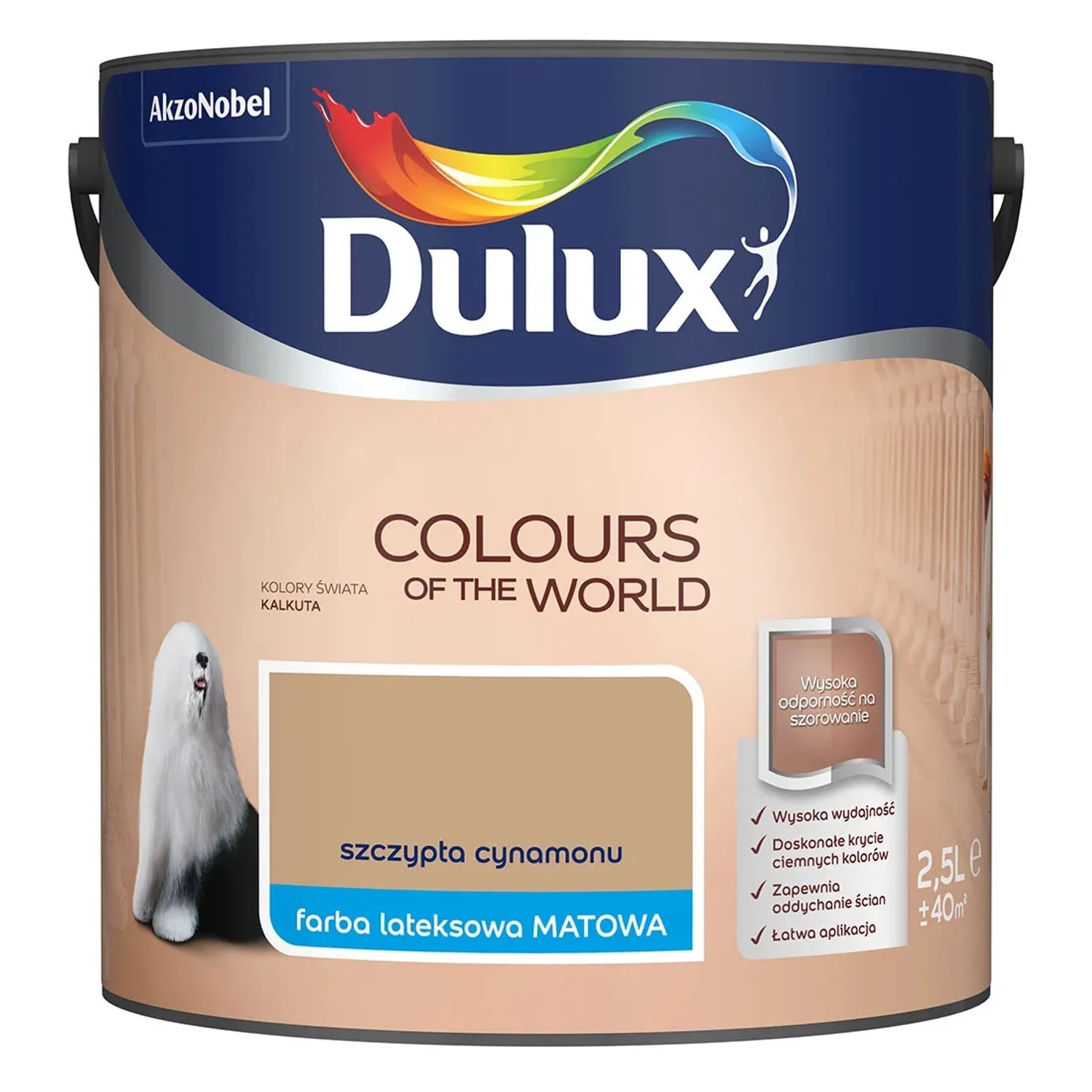 Farba Dulux Kolory Świata szczypta cynamonu 2,5 l