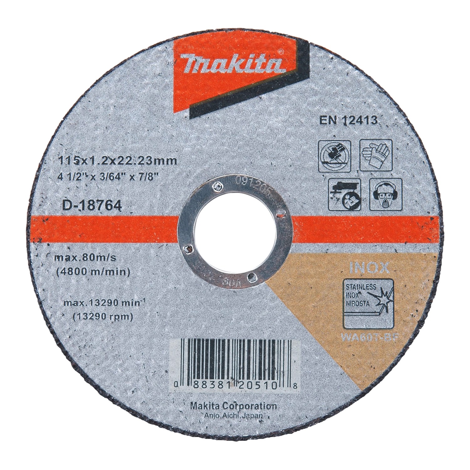 Makita Tarcza do cięcia stali inox 115 mm