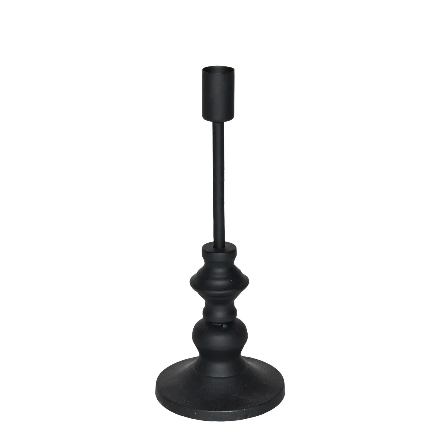 Świecznik czarny - 9,5 x 24,5 cm