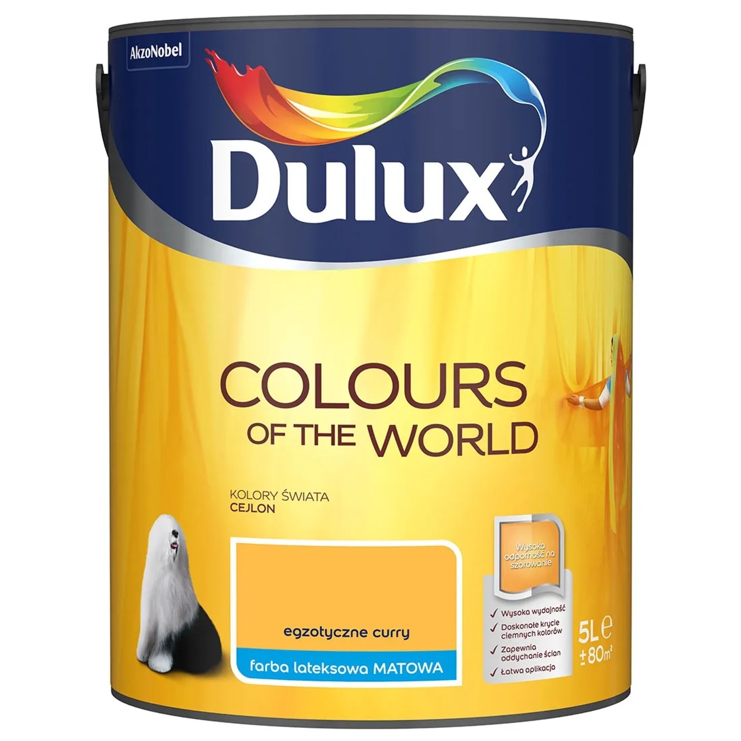 Farba Dulux Kolory Świata egzotyczne curry 5 l