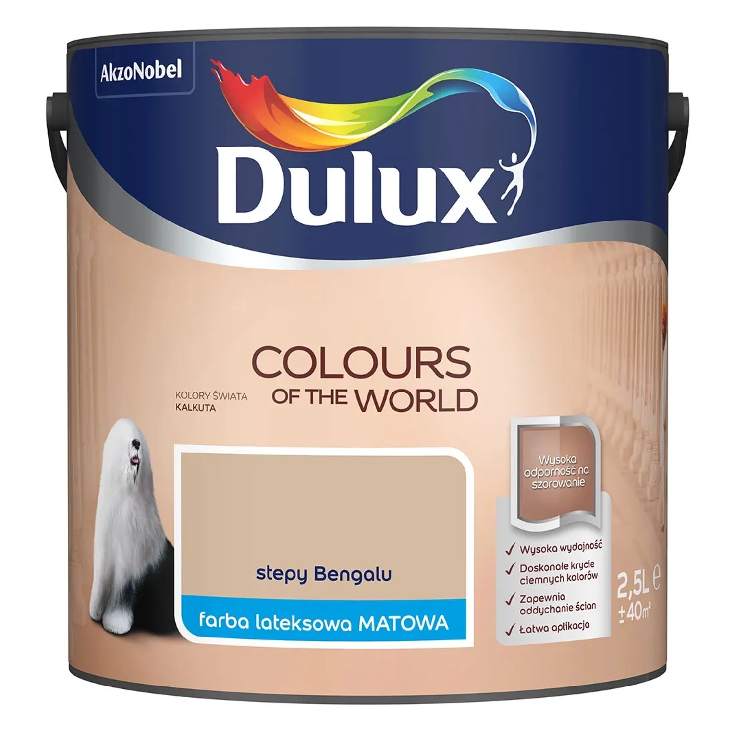 Farba Dulux Kolory Świata stepy Bengalu 2,5 l