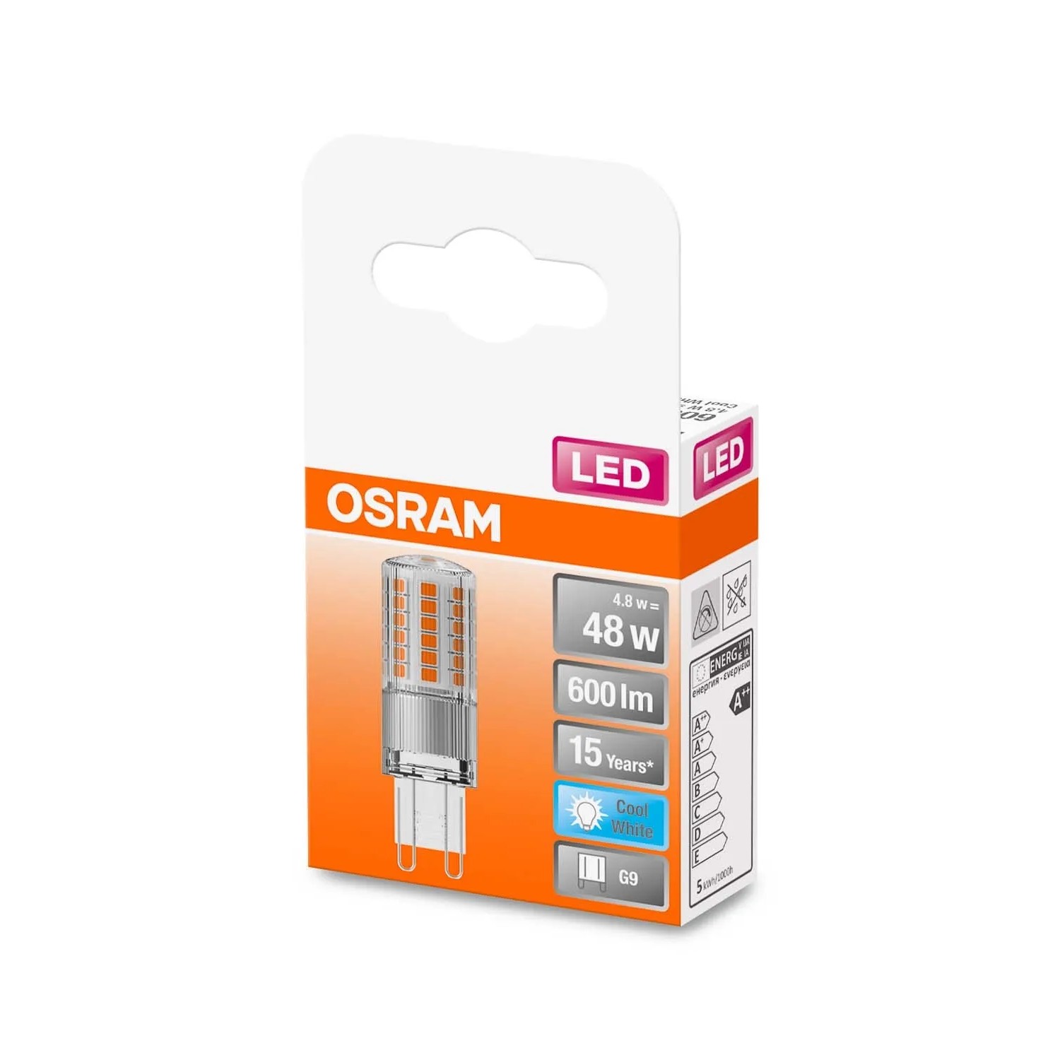 Osram Żarówka LED PIN G9 4,5W 4000K 600lm