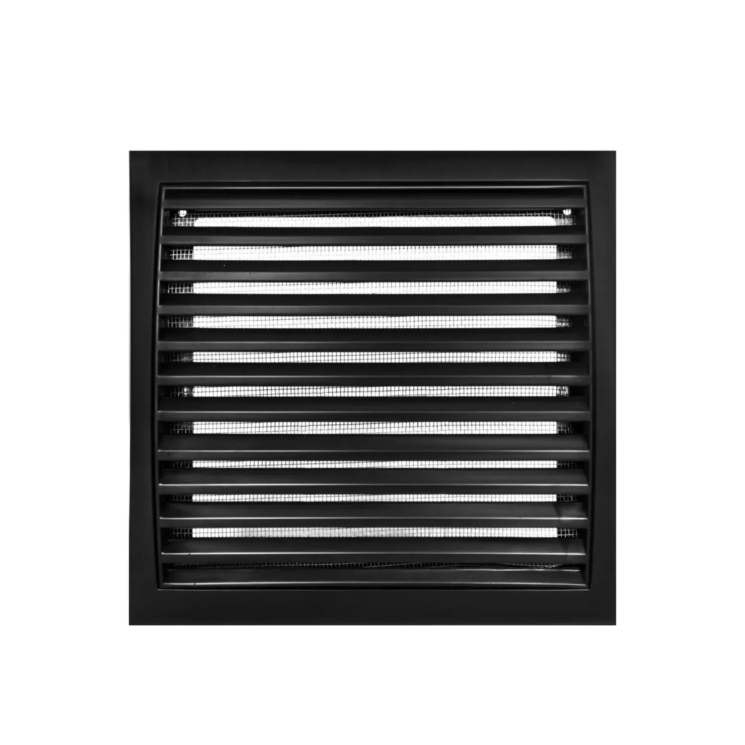 Vents Kratka wentylacyjna z siatką czarna 19,3x18x8 cm