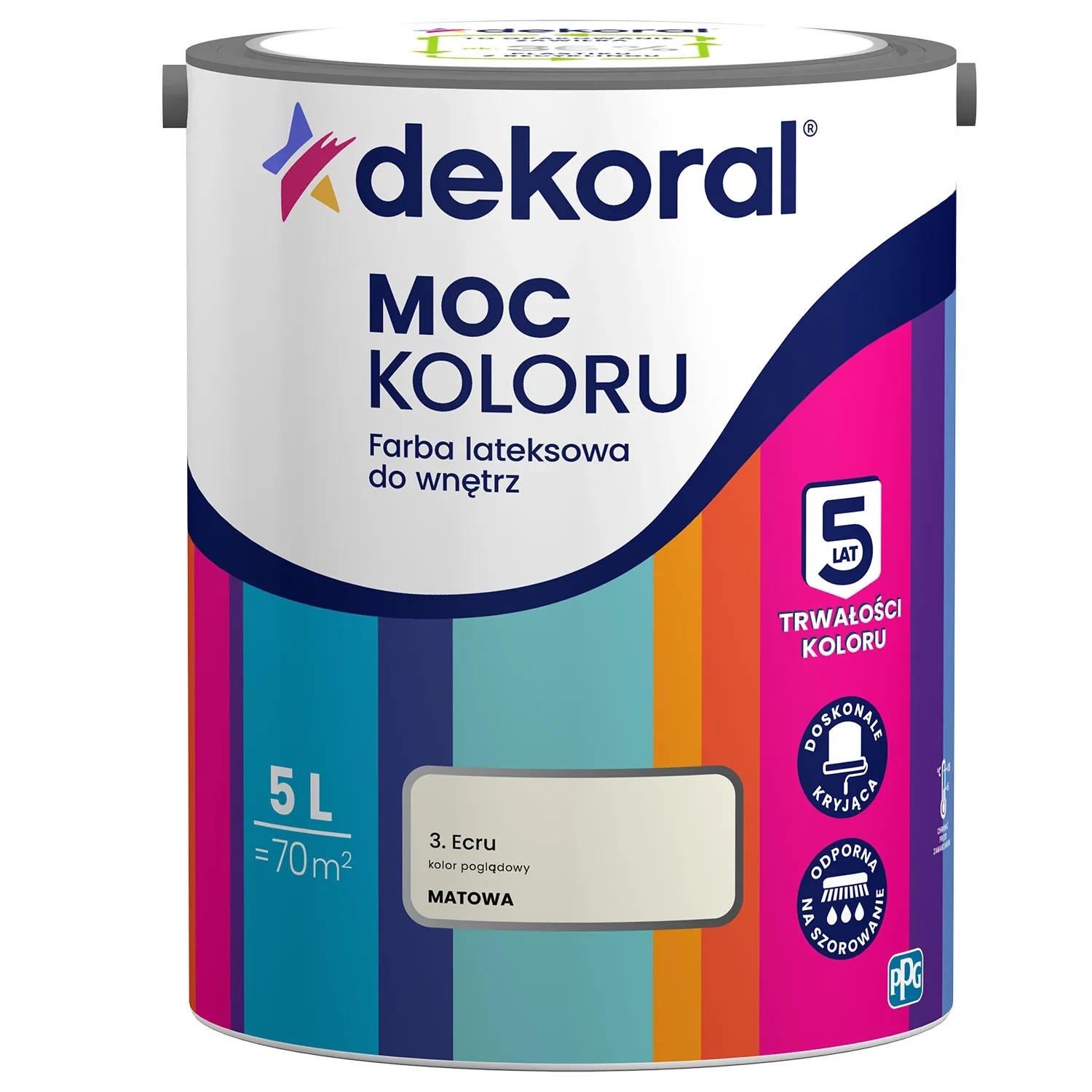 Farba Dekoral Moc Koloru ecru 5 l