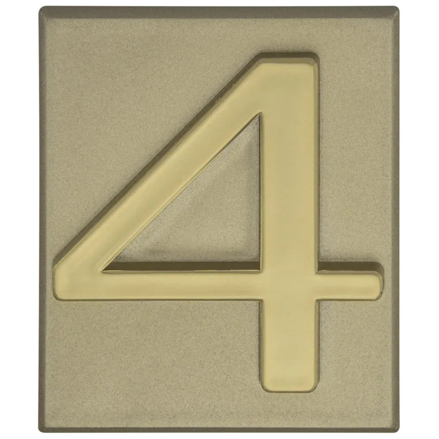 Metro Cyfra 4 plastikowa samoprzylepna oliwka wys. 4,7cm