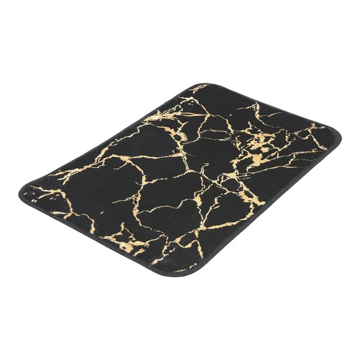 Baliv Dywanik łazienkowy Gold foil 40x60cm czarny