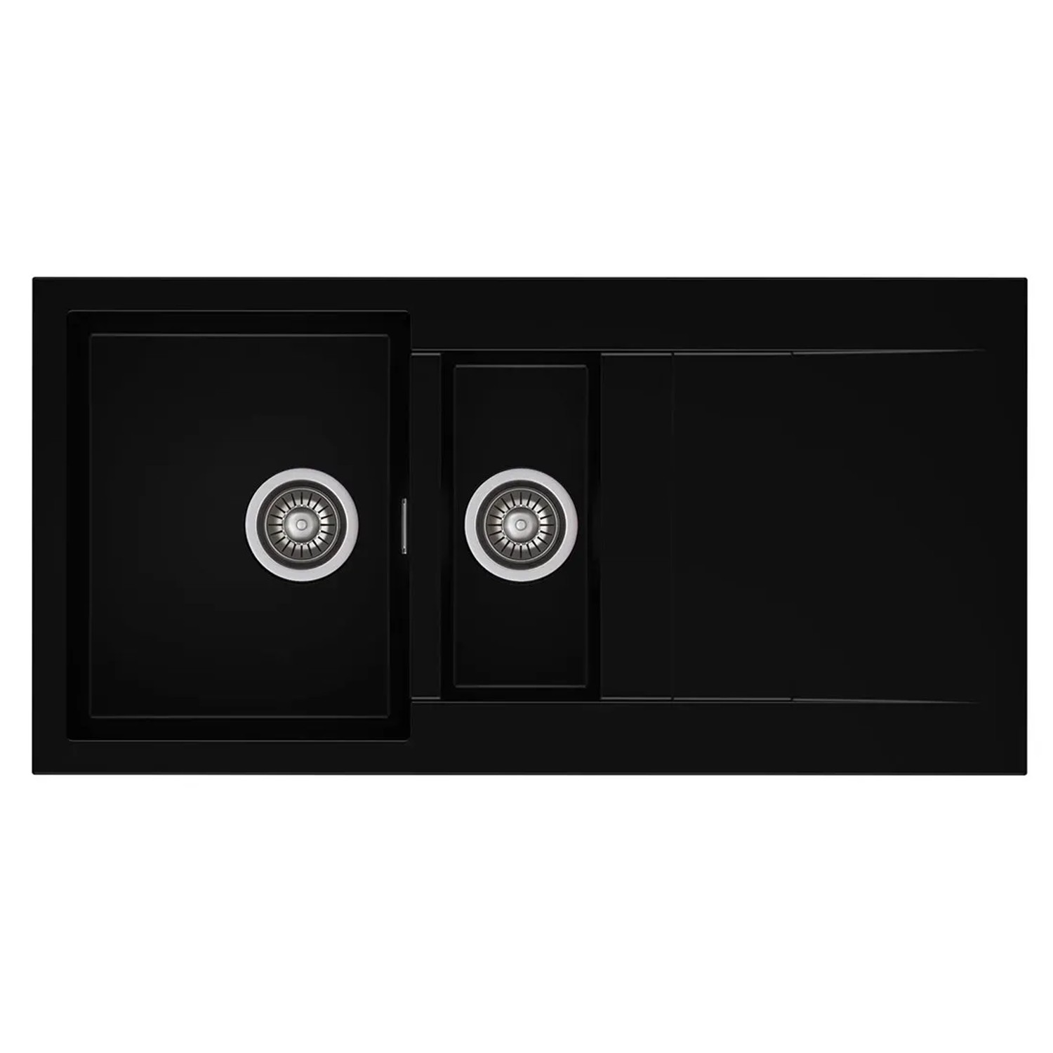 Axis Zlewozmywak Cascada 15 1,5-kom. czarny 100x50 cm