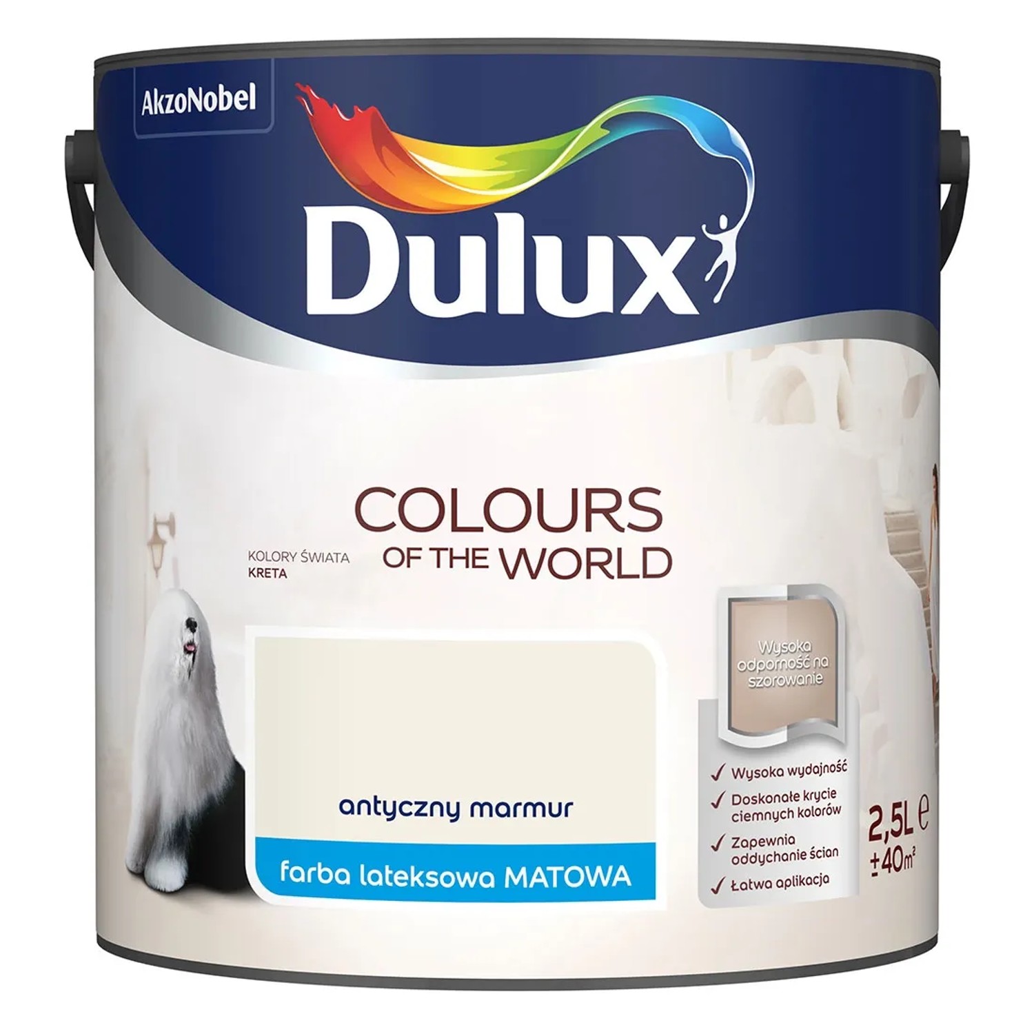 Farba Dulux Kolory Świata antyczny marmur 2,5 l