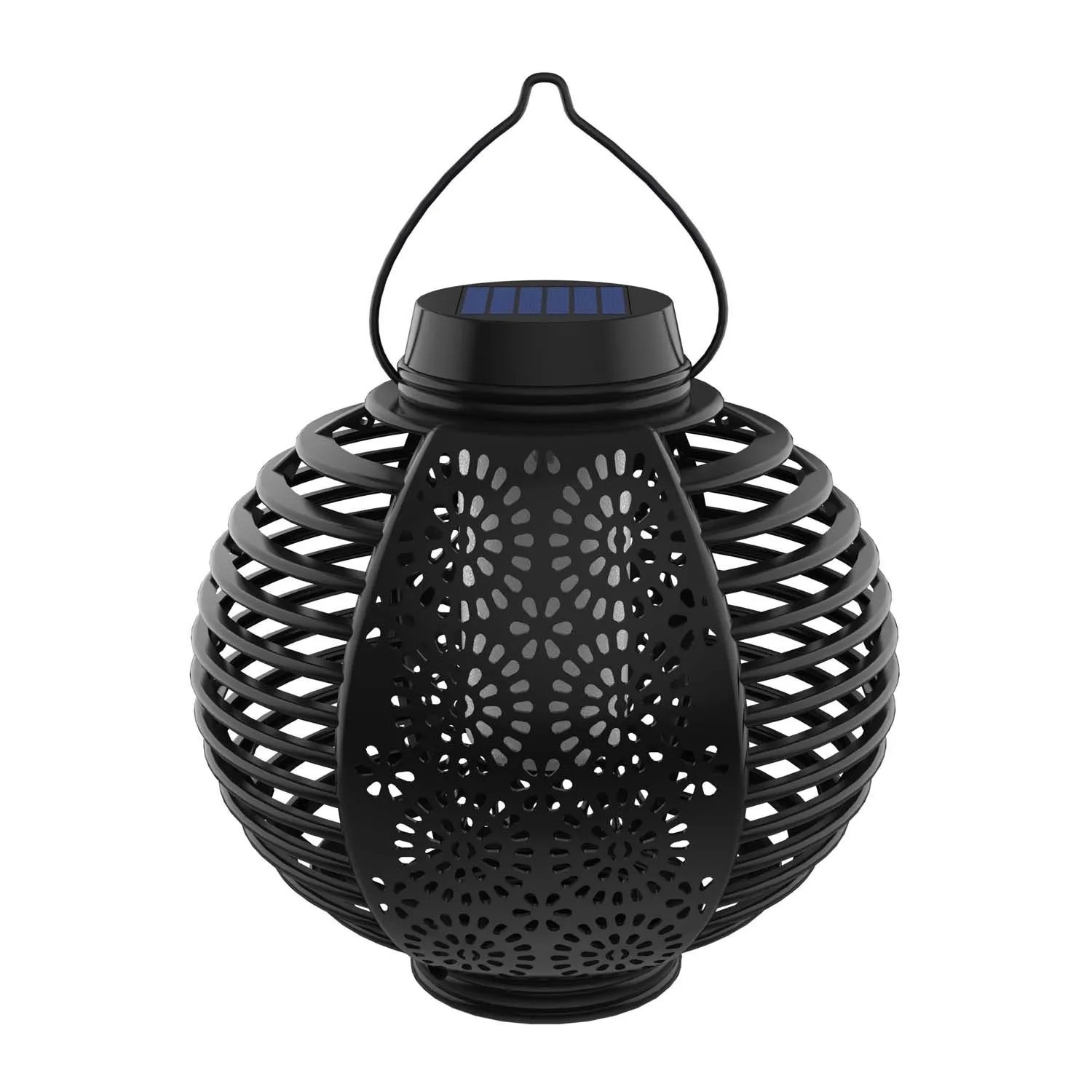 Düwi Lampa solarna BULLA 12LED 1800K 5lm IP44 czarna 1szt.