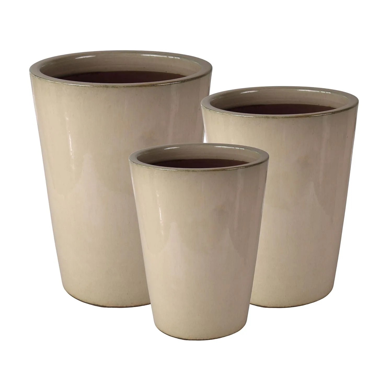 Donice Aria kremowe komplet 3 szt.