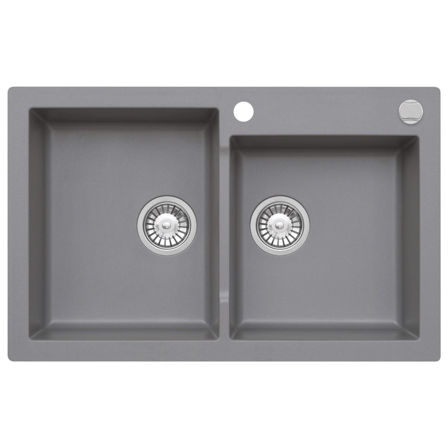 Zlewozmywak Mojito 14 2-kom. moonlight grey 79x50 cm