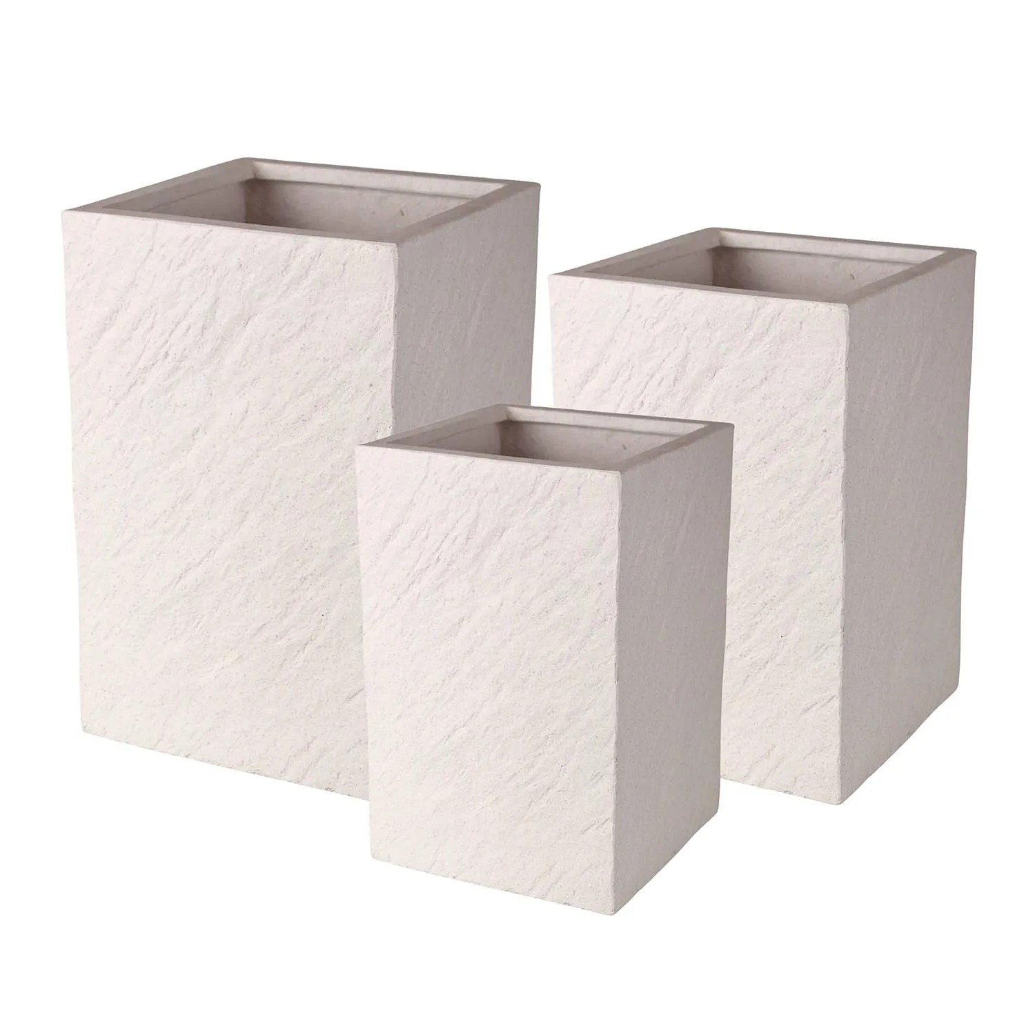 Donice Livia białe komplet 3 szt.