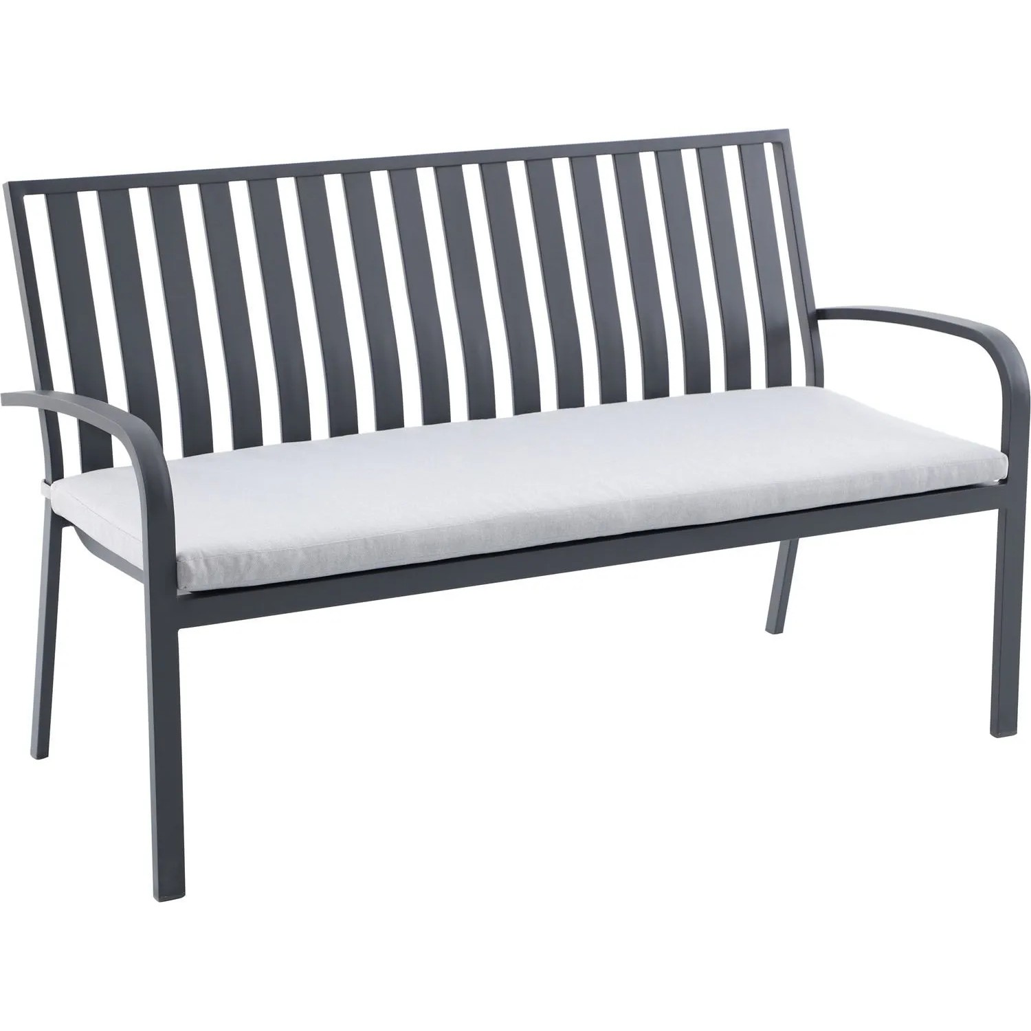 Ławka ogrodowa SHERIDON szara 2-osobowa