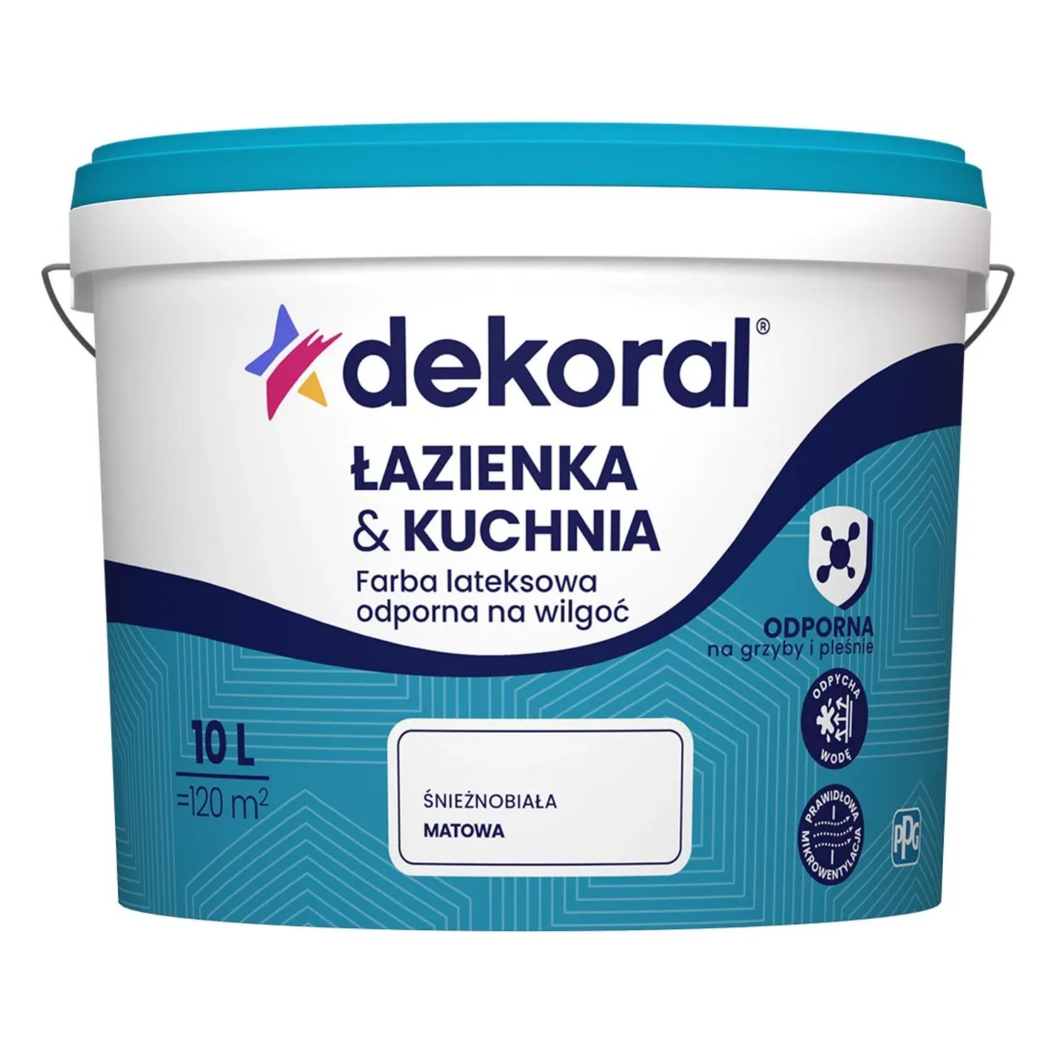 Farba Dekoral Łazienka & Kuchnia biała 10 L